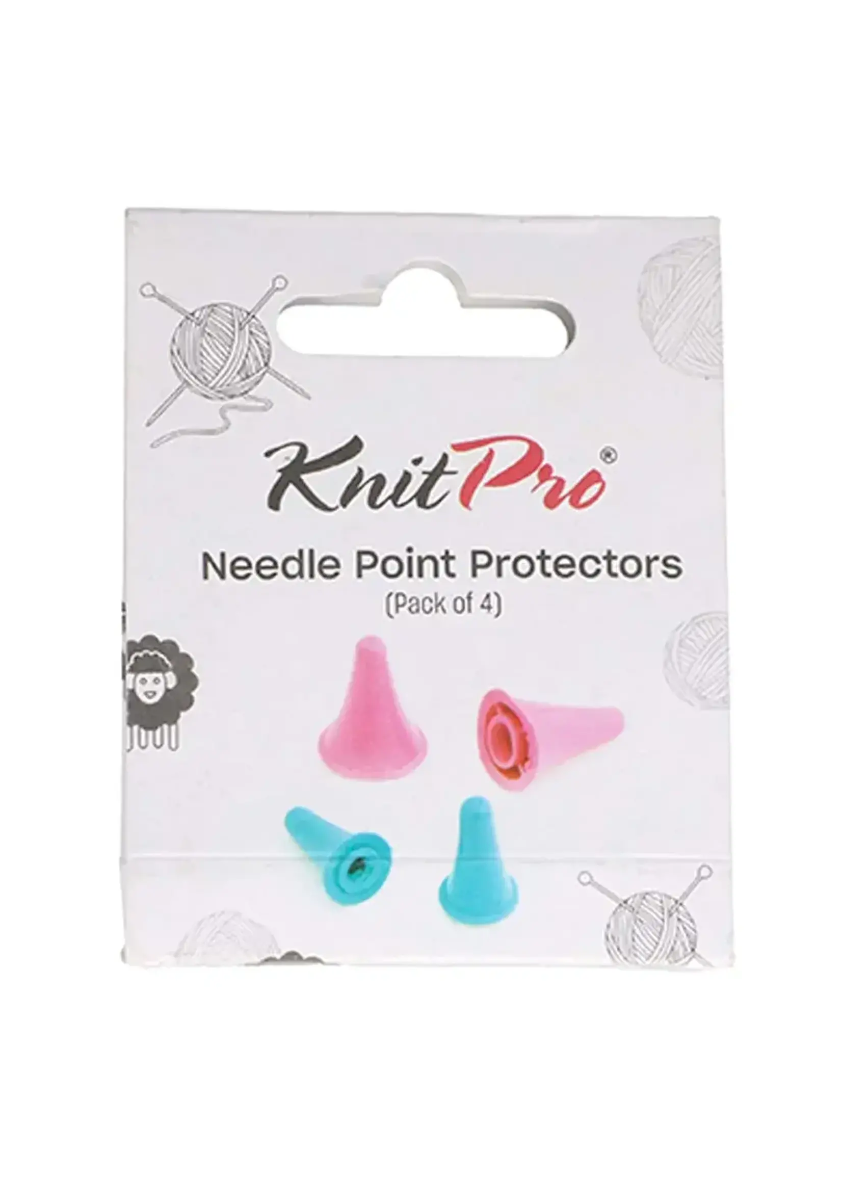 KnitPro Knitpro Puntbeschermers voor naalden  S + L  /pack van 4 stuks