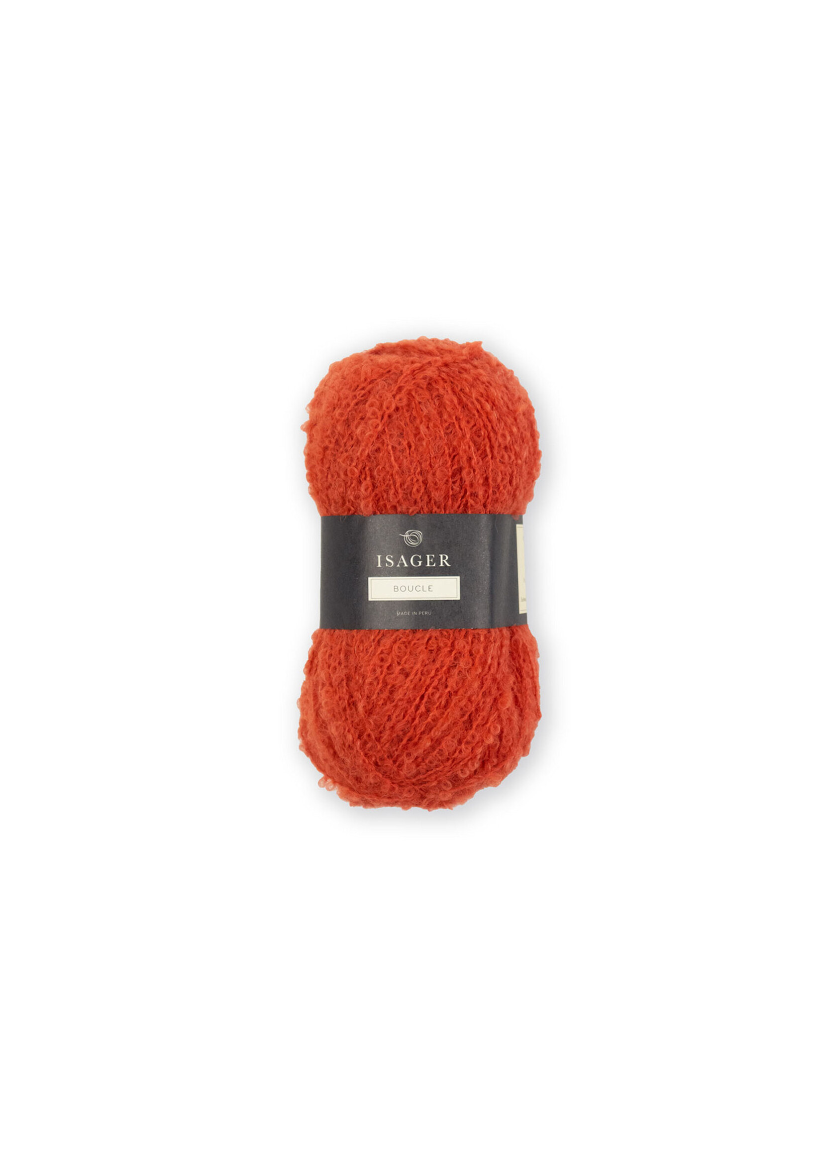 Isager Bouclé  Kleur: 28   Oranje   Isager 50 gr