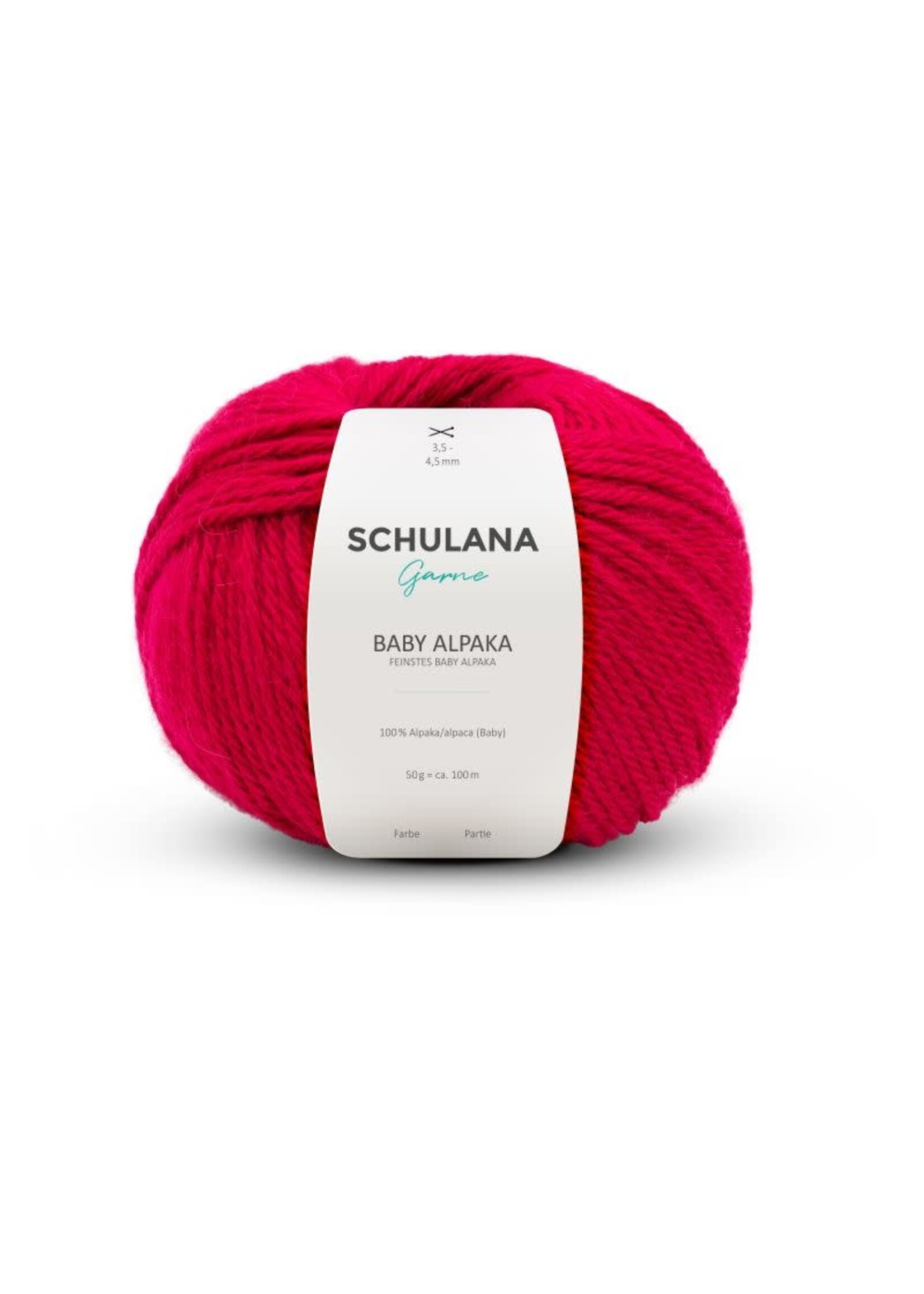 Schulana Schulana  Baby Alpaka  ROOD  nr.010 50  gr