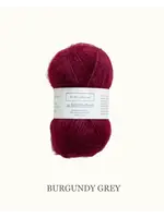 Biches et Bûches Le Petit Silk & Mohair   Burgundy Grey