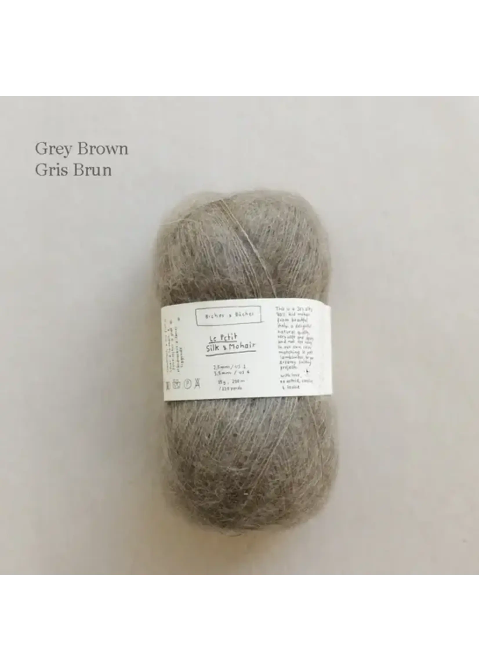 Biches et Bûches Le Petit Silk & Mohair Grey Brown