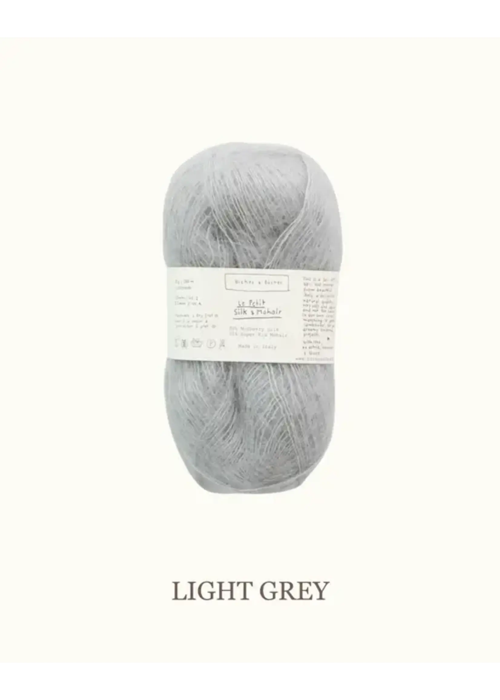 Biches et Bûches Le Petit Silk & Mohair Light Grey