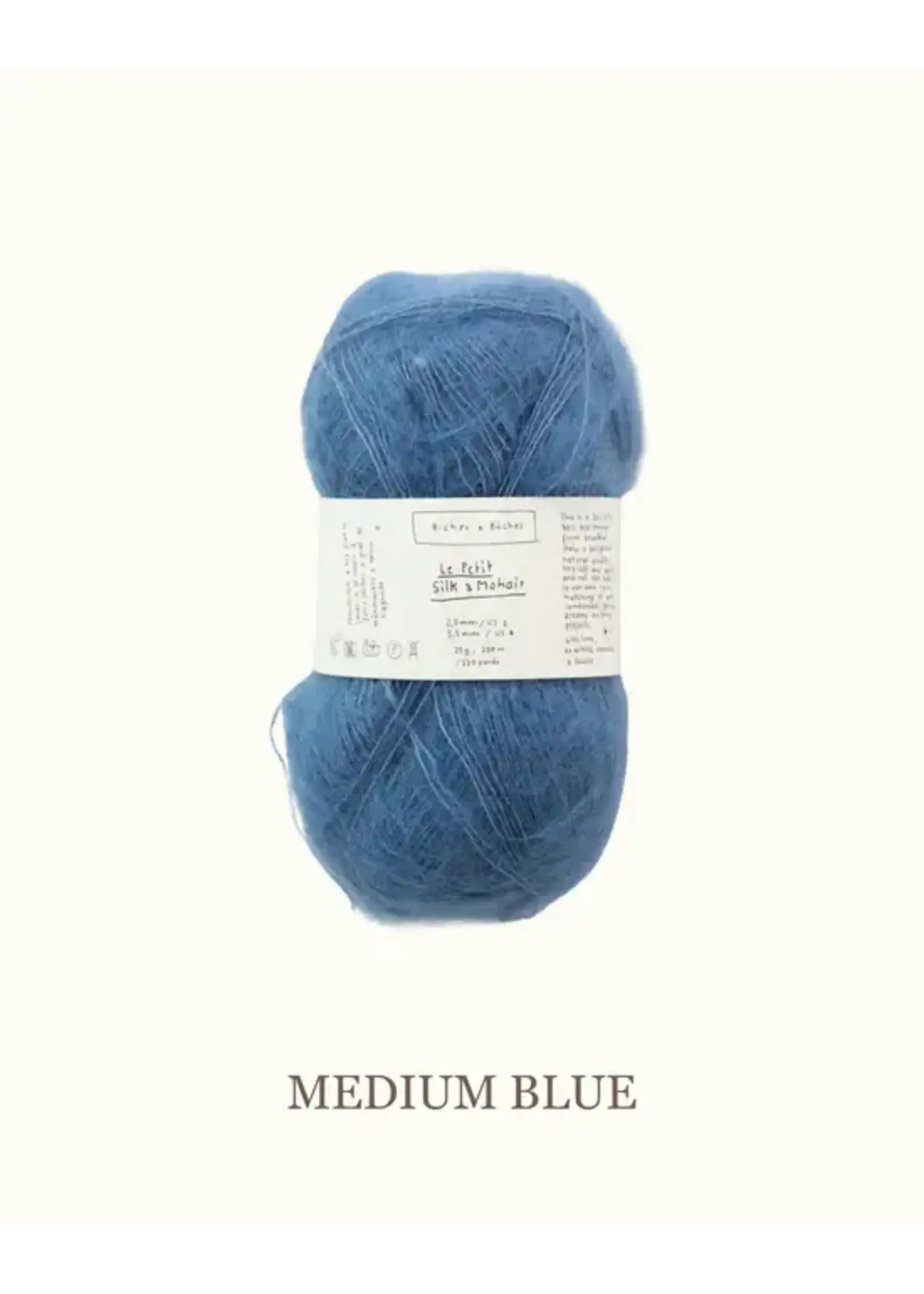 Biches et Bûches Le Petit Silk & Mohair Medium Blue