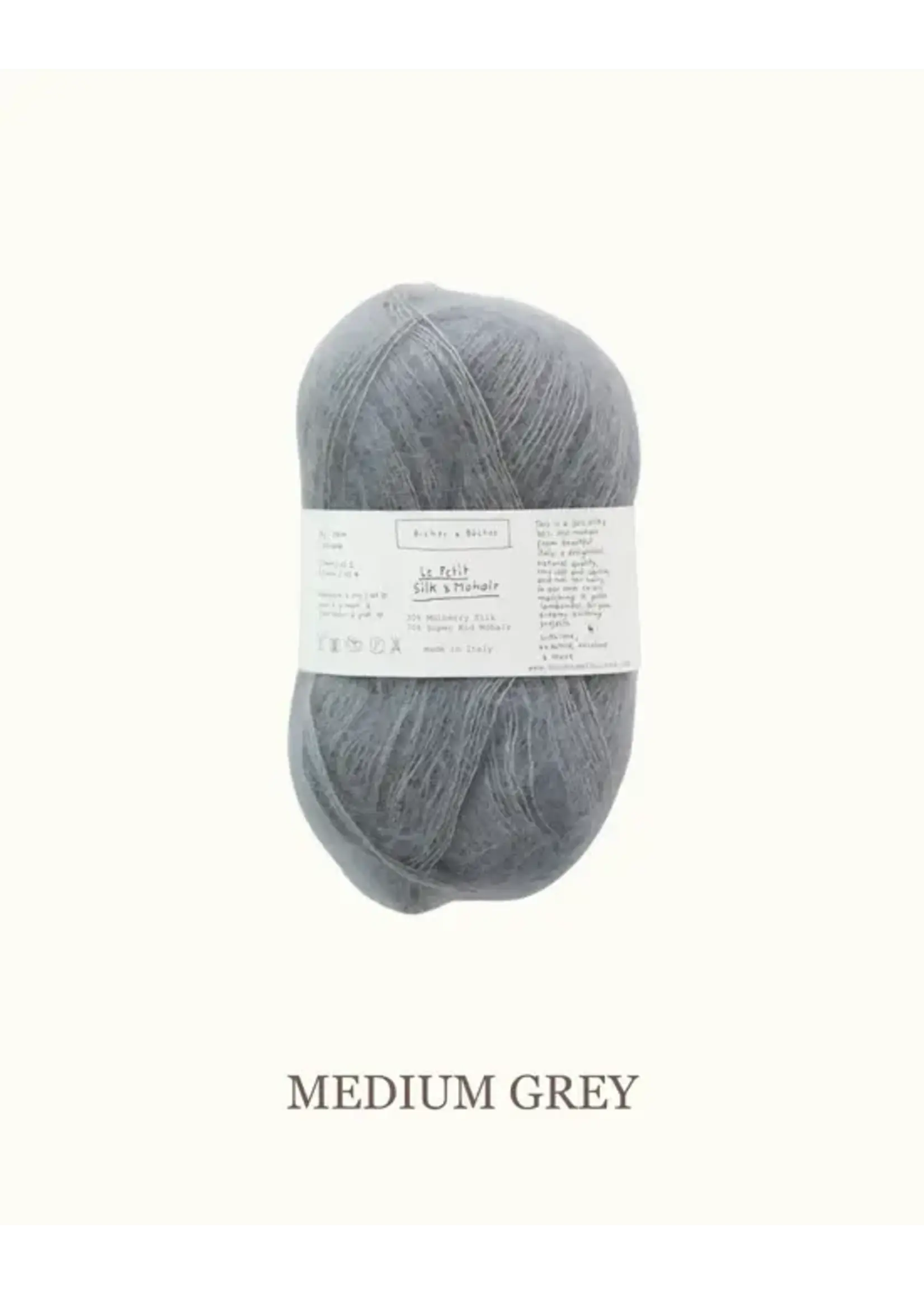 Biches et Bûches Le Petit Silk & Mohair Medium Grey