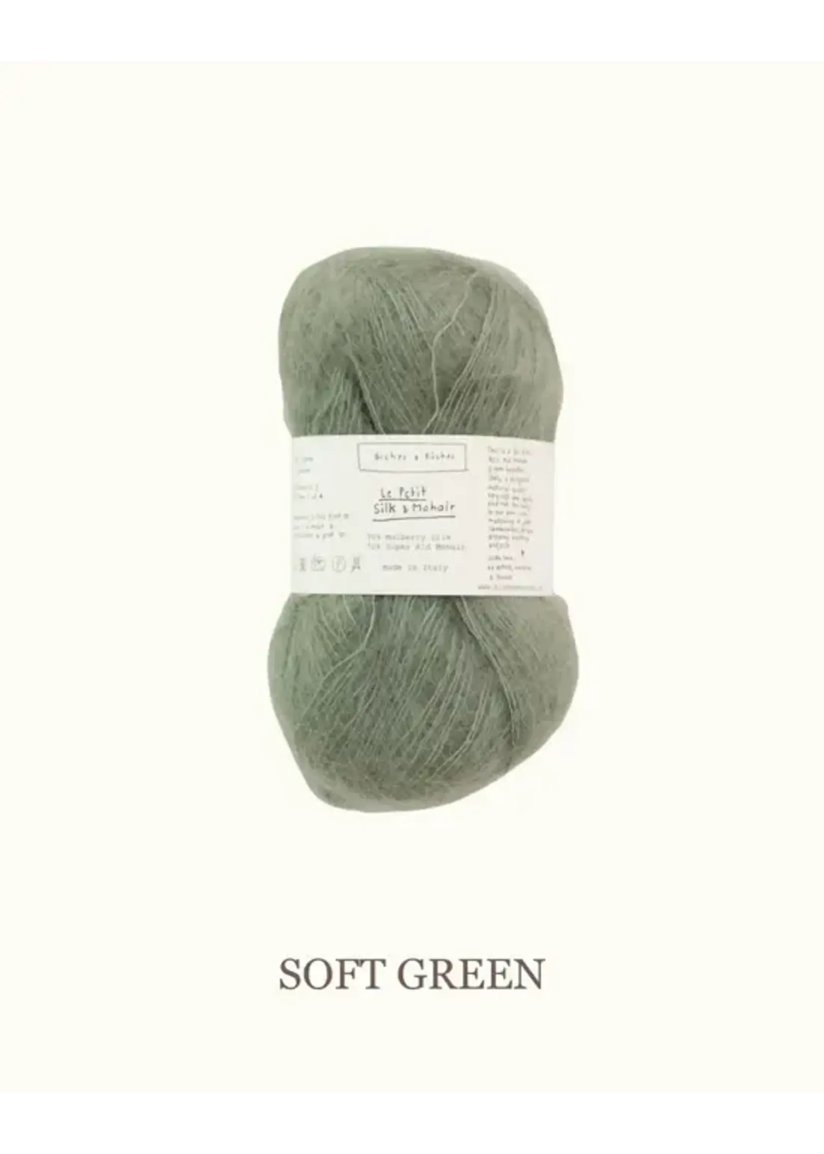 Biches et Bûches Le Petit Silk & Mohair  Soft Green