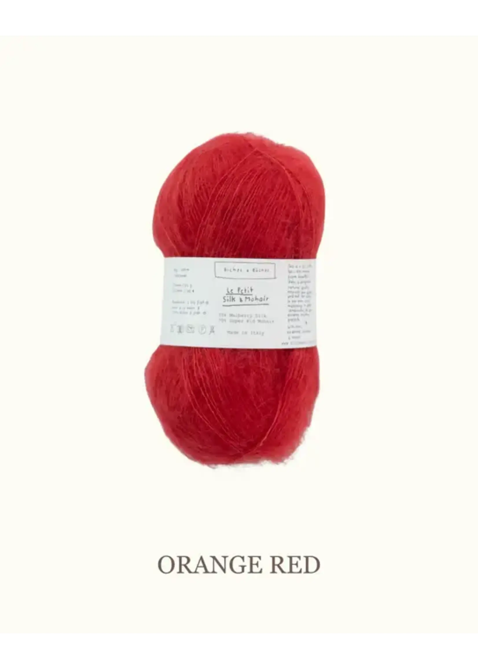 Biches et Bûches Le Petit Silk & Mohair  Orange Red