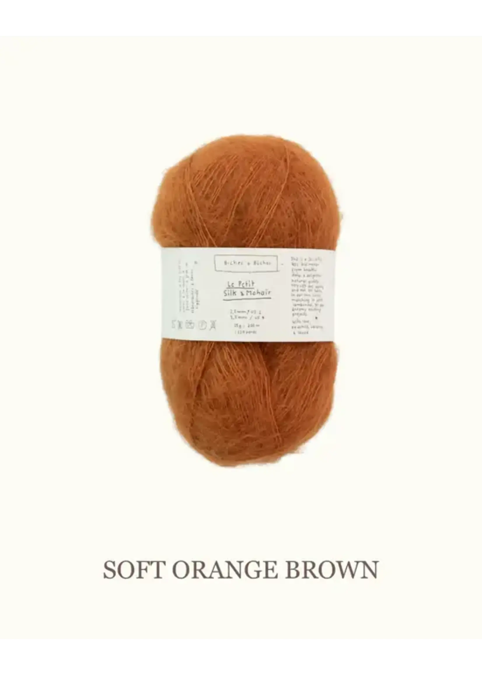 Biches et Bûches Le Petit Silk & Mohair   Soft Orange Brown