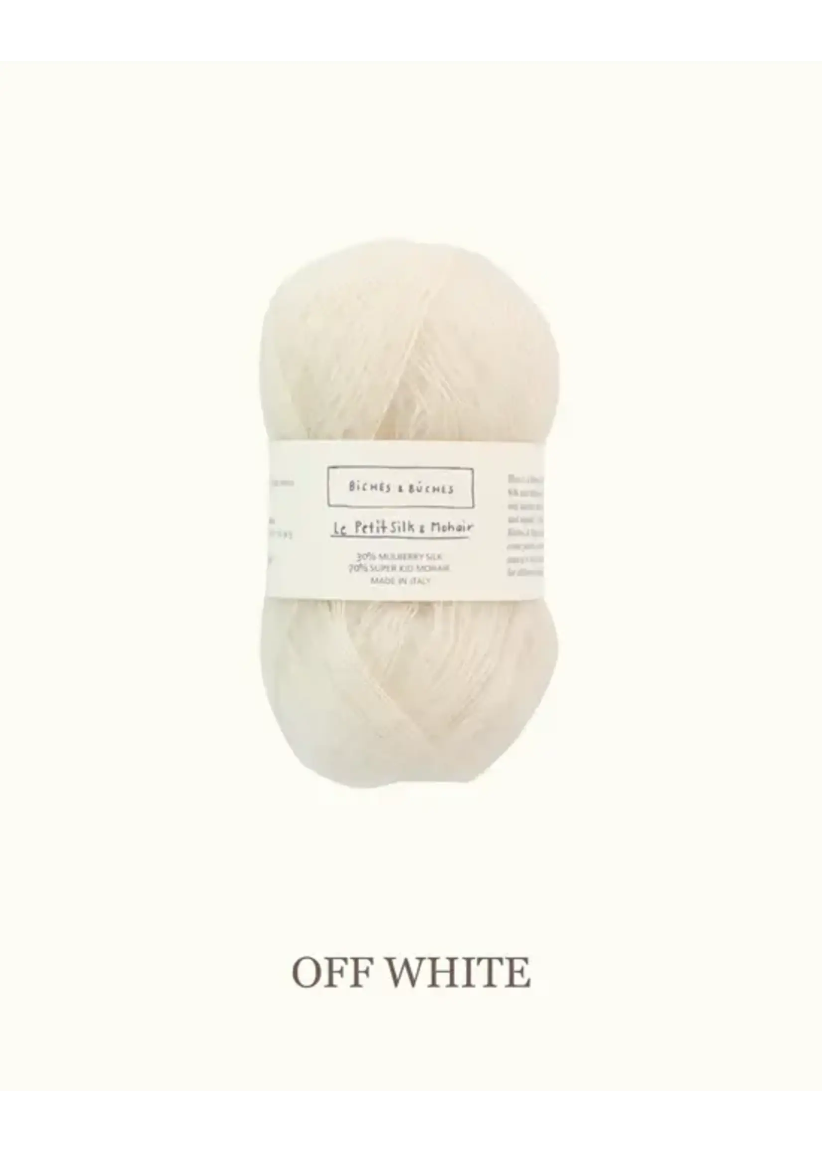 Biches et Bûches Le Petit Silk & Mohair Off White