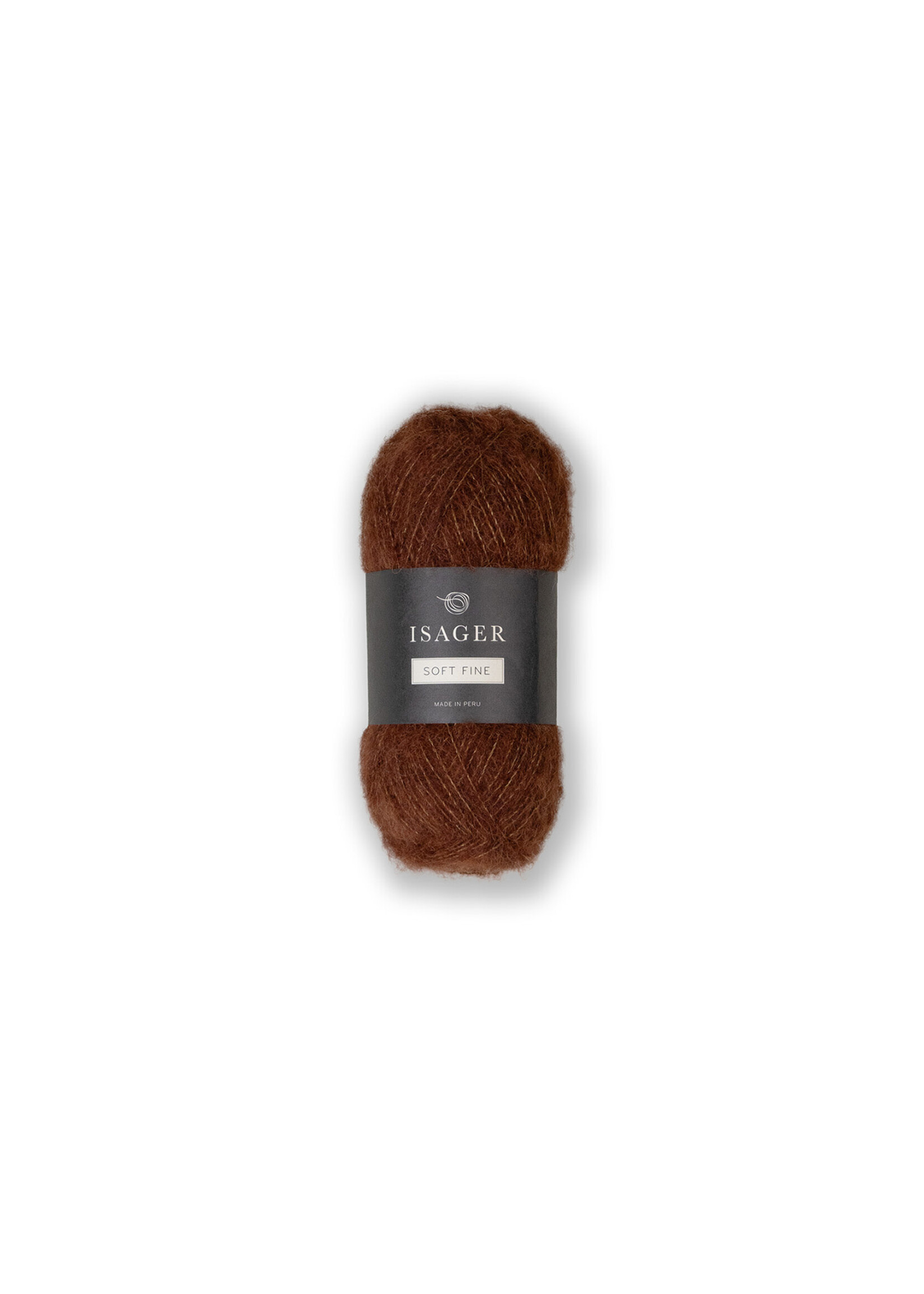 Isager Isager Soft Fine  Kleur: 1  Roodbruin 25 gr