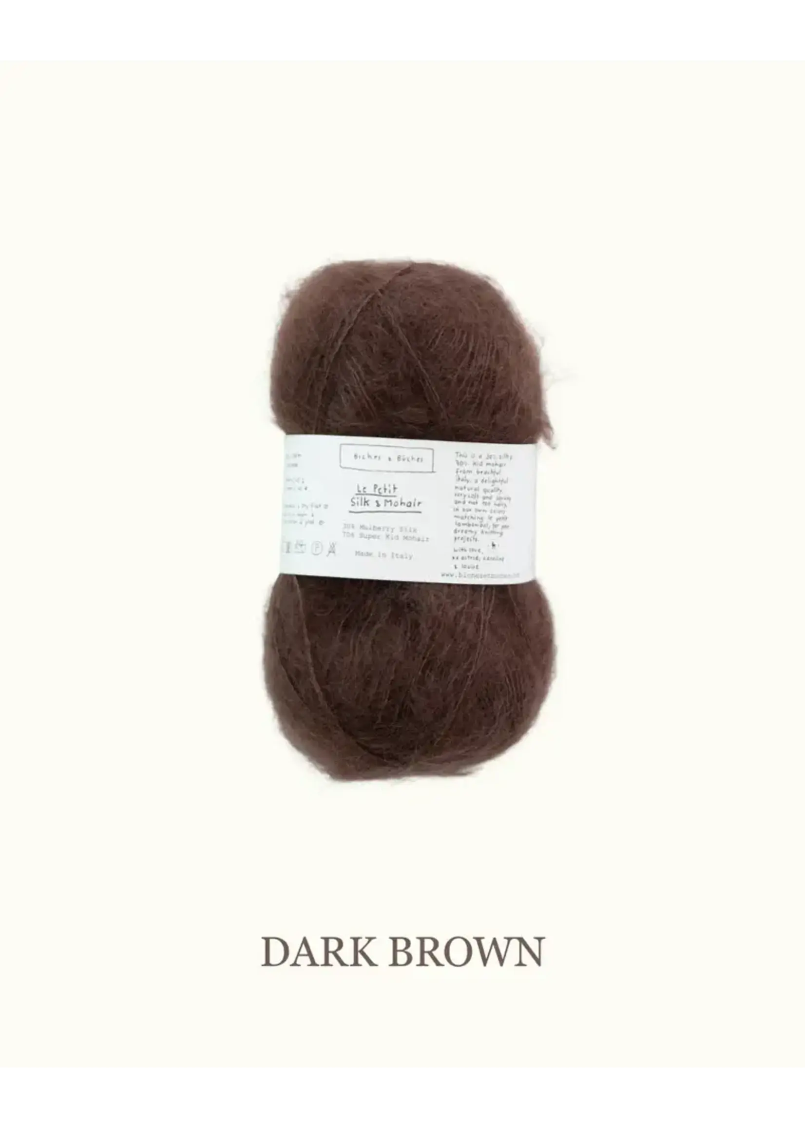 Biches et Bûches Le Petit Silk & Mohair Dark Brown