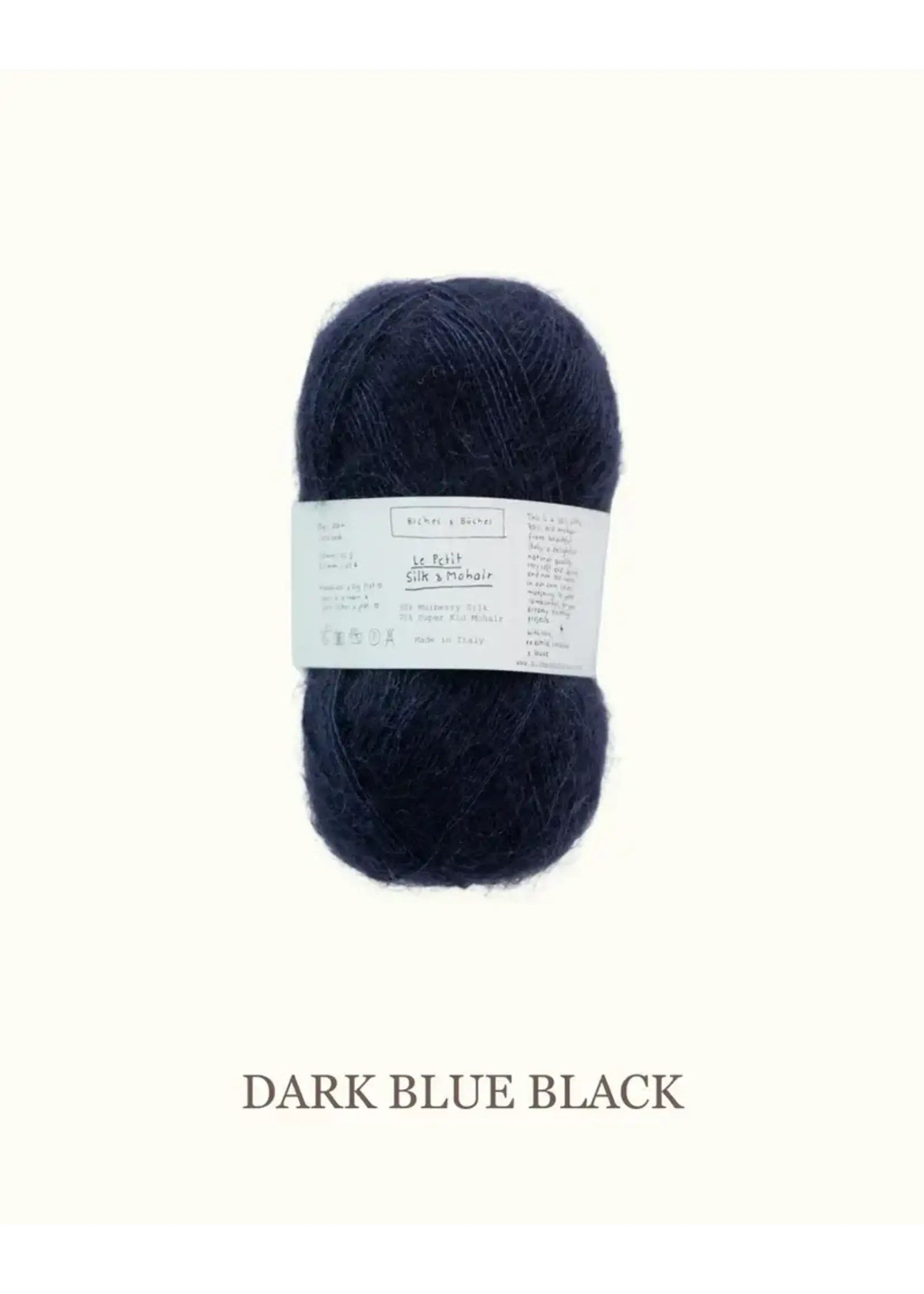 Biches et Bûches Le Petit Silk & Mohair Dark Blue Black