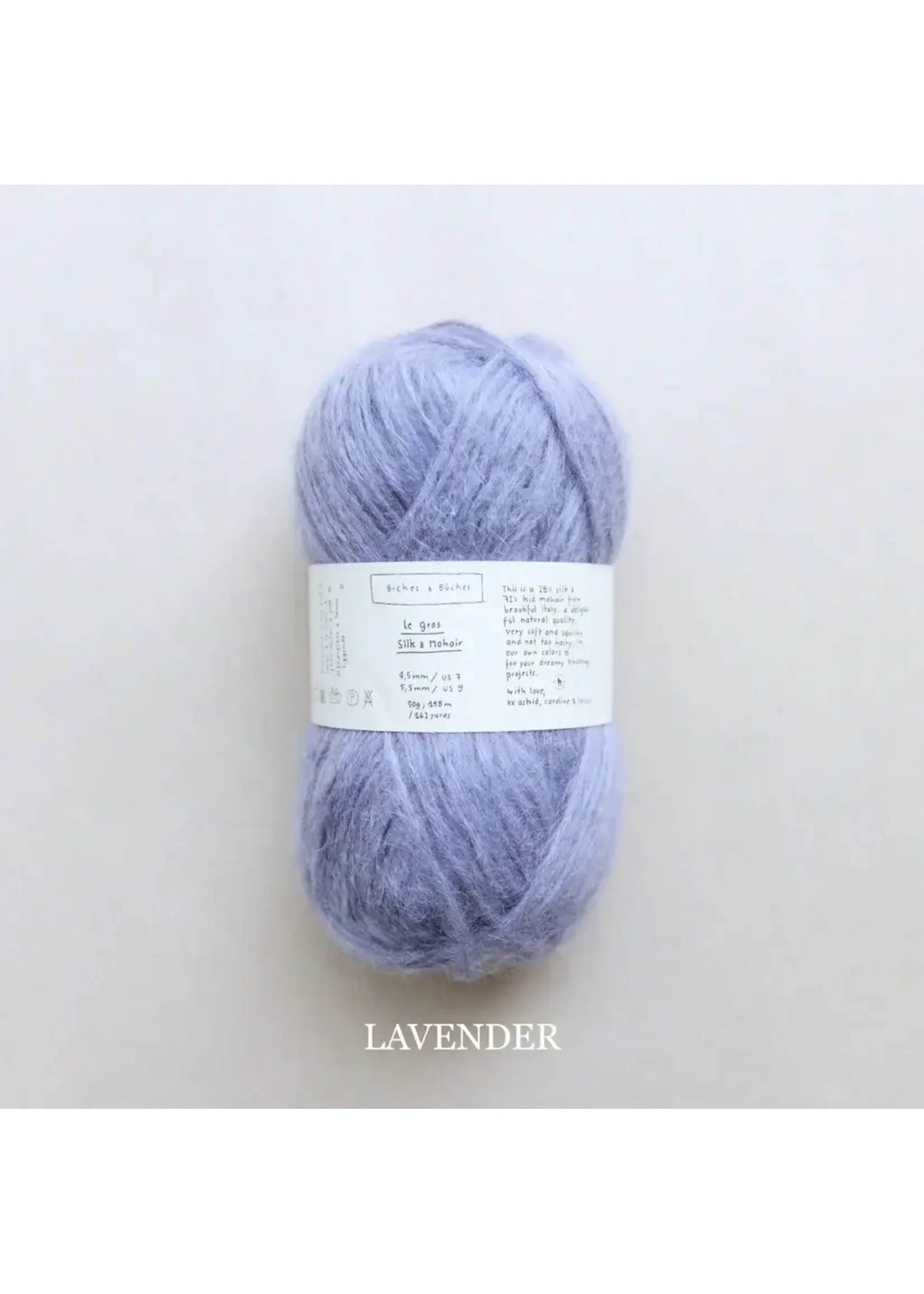 Biches et Bûches Le gros Silk & Mohair 50 gr  Lavendel