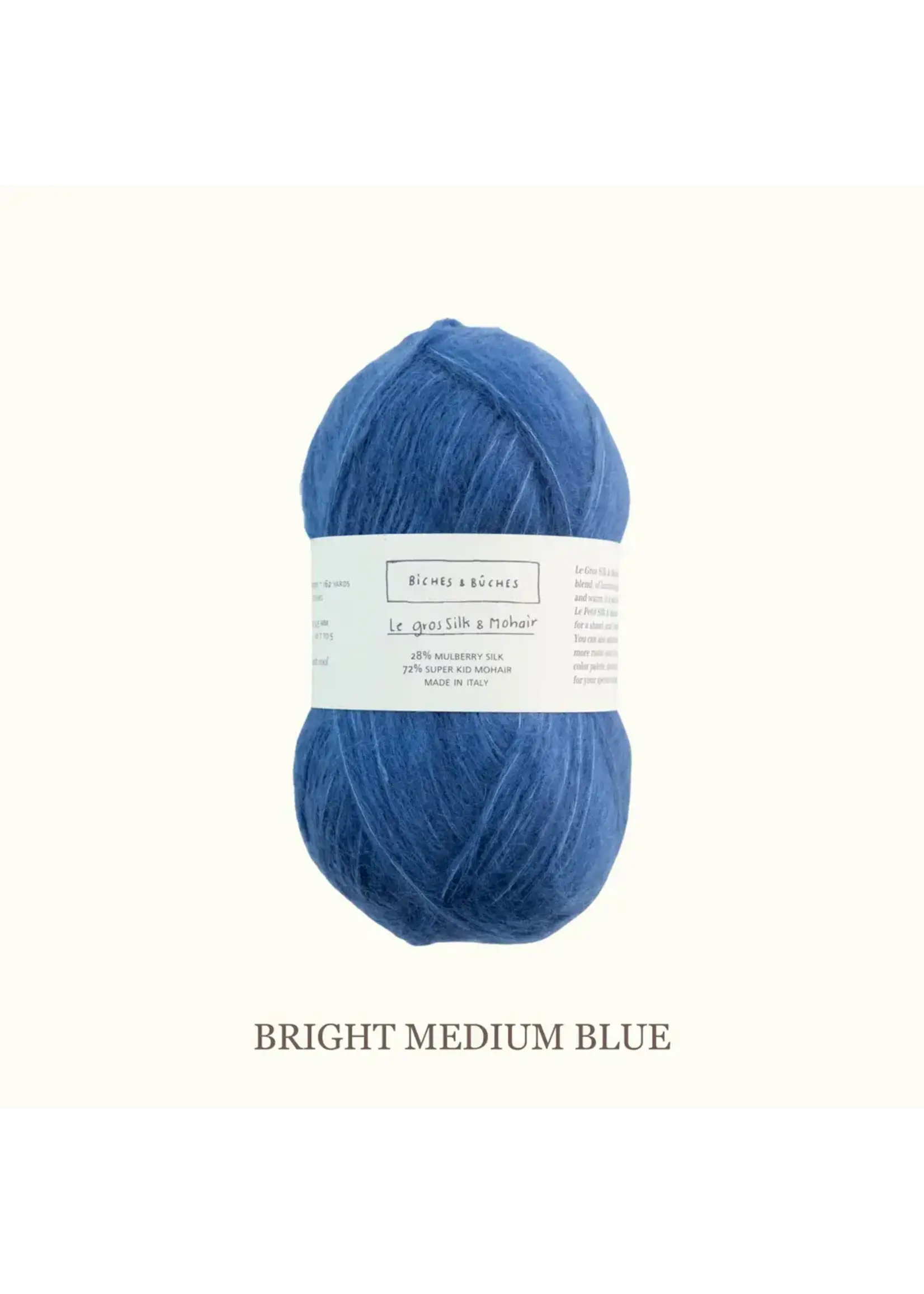 Biches et Bûches Le gros Silk & Mohair 50 gr  Medium Blue