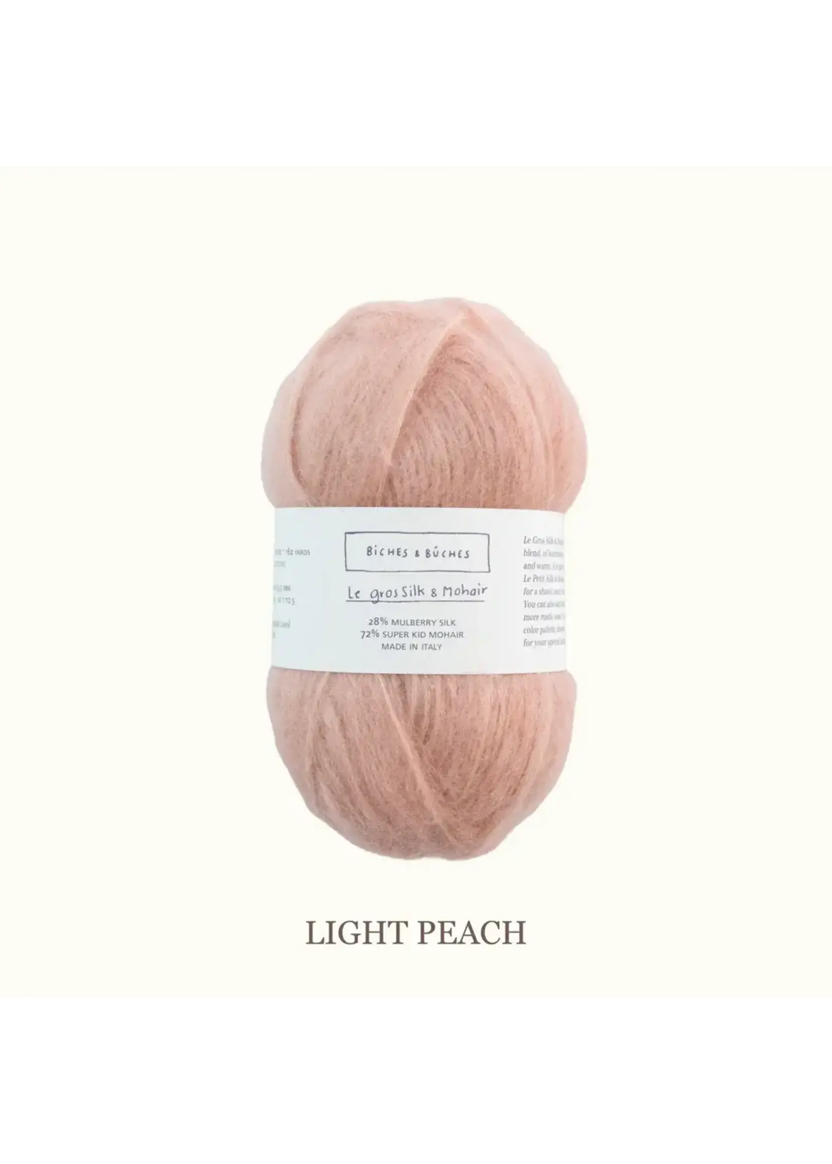 Biches et Bûches Le gros Silk & MohairLight Peach  50 gr