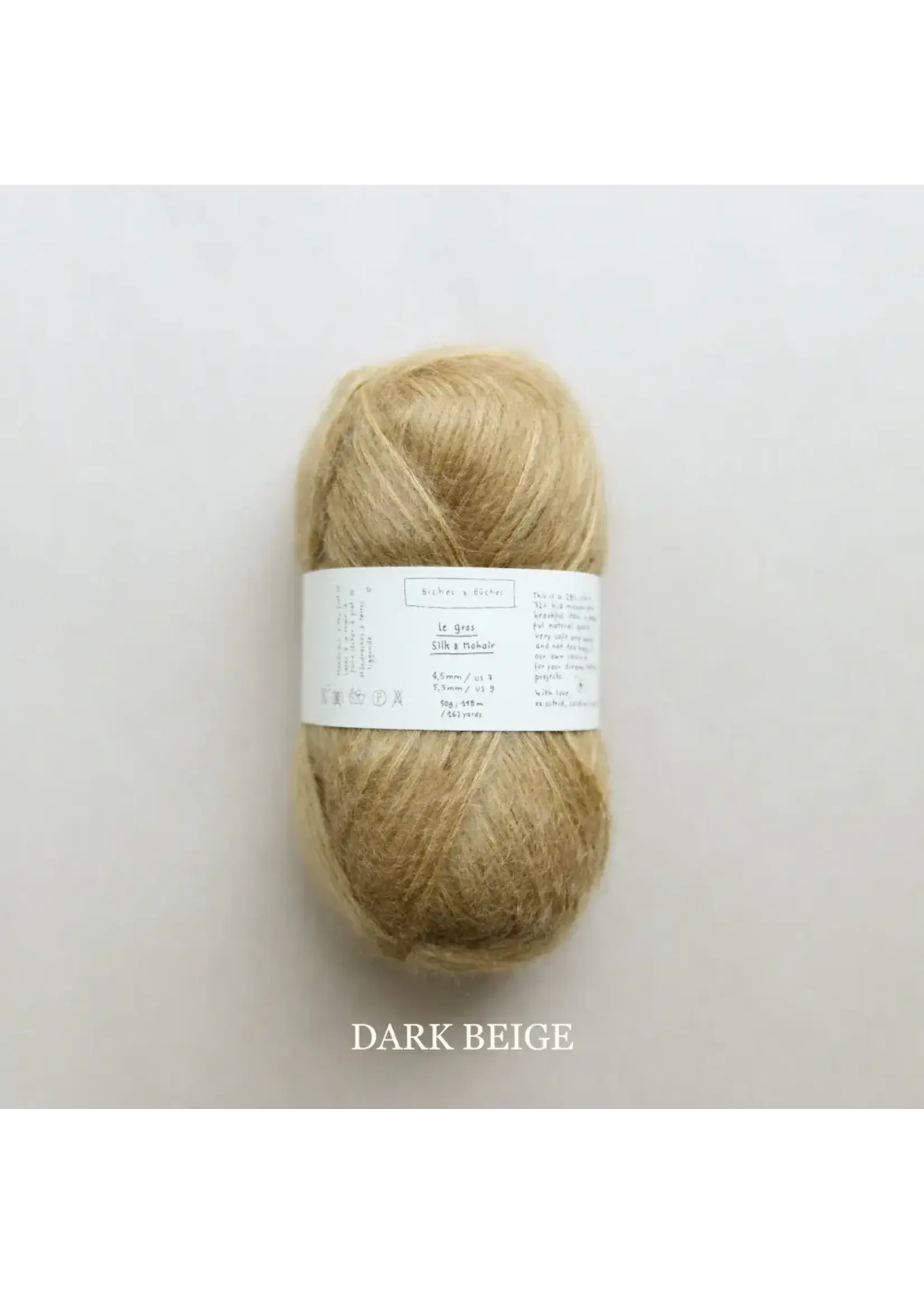 Biches et Bûches Le gros Silk & Mohair 50 gr Dark Beige