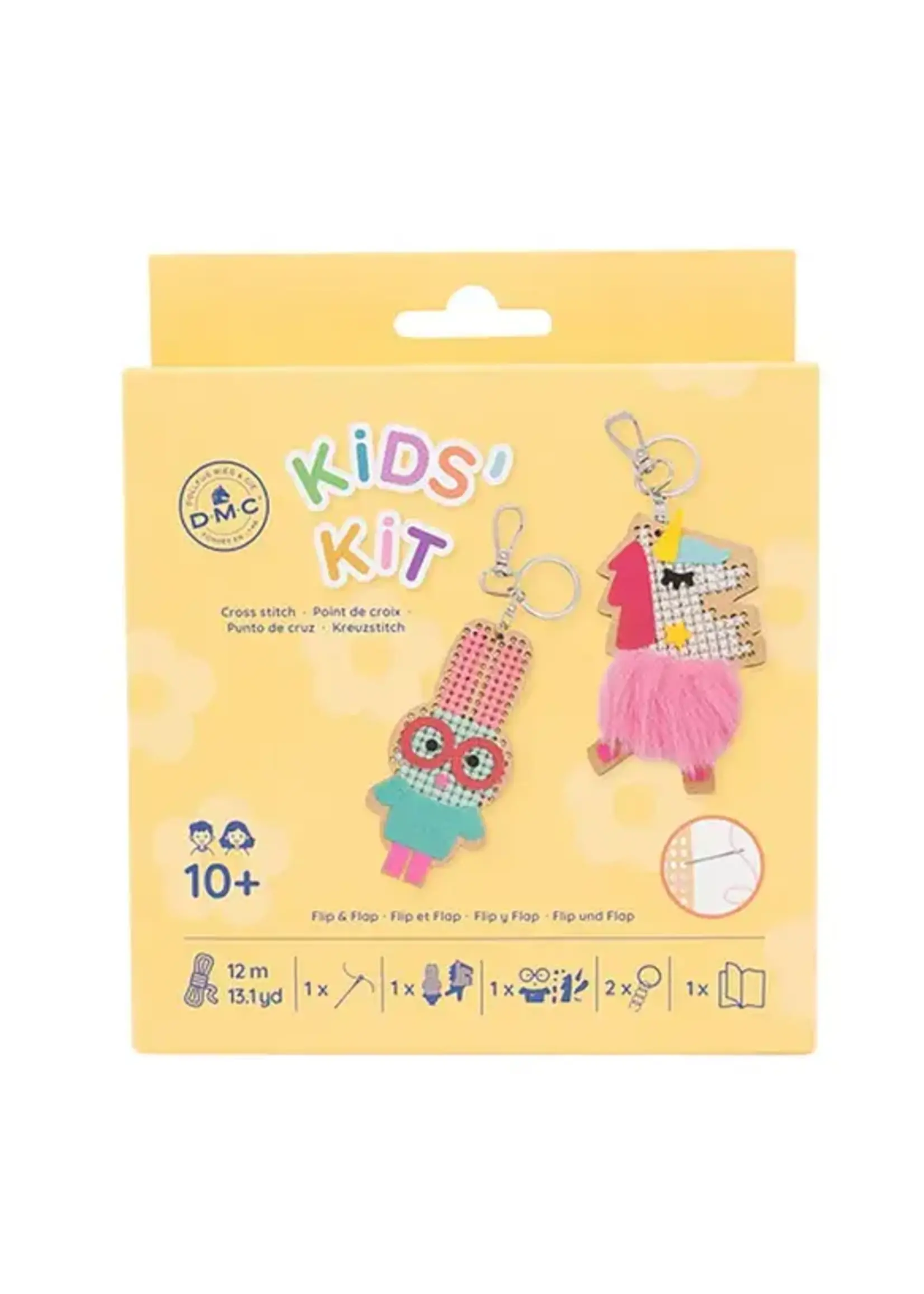 DMC KIDS' KIT  Flip en Flap  kruissteek