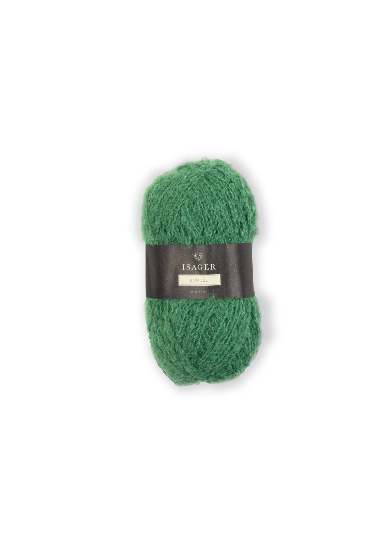 Isager Bouclé  Kleur: 56  Grasgroen  Isager 50 gr