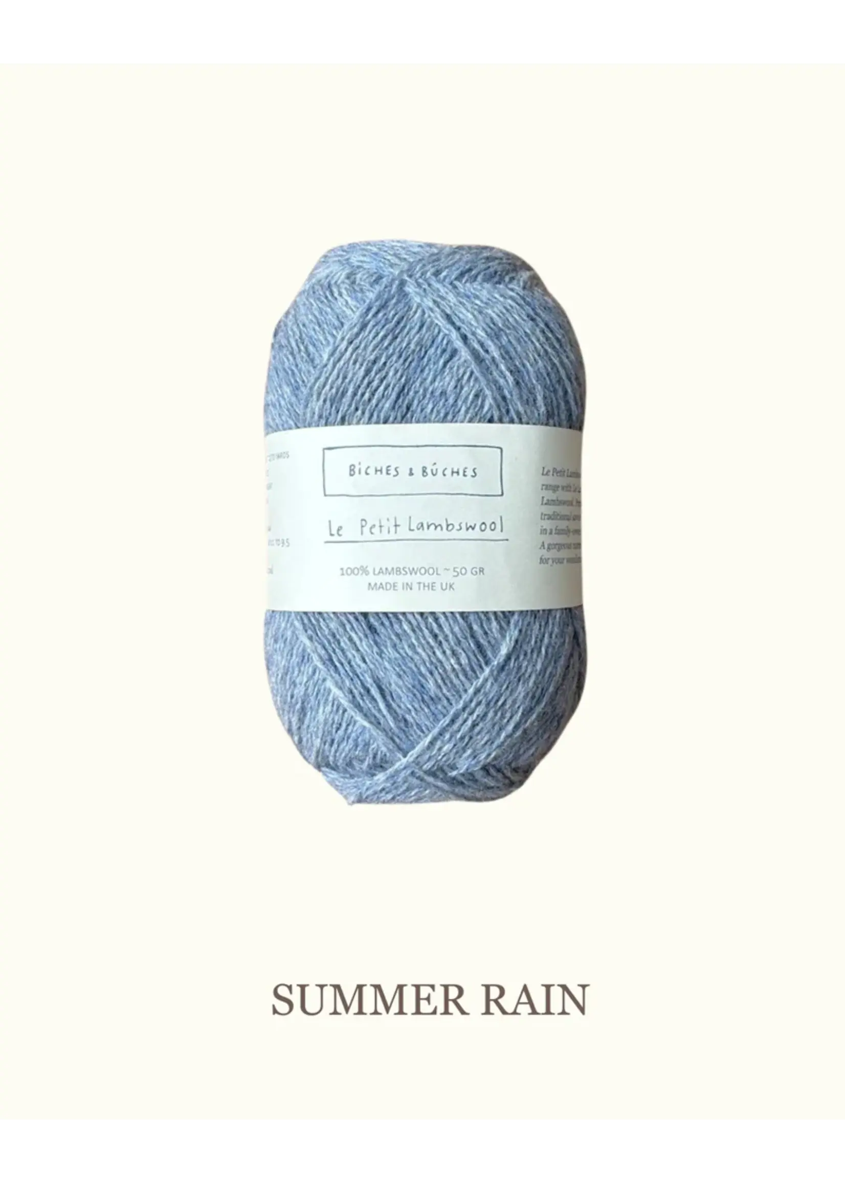 Biches et Bûches Le Petit Lambswool 50 gr  Summer Rain