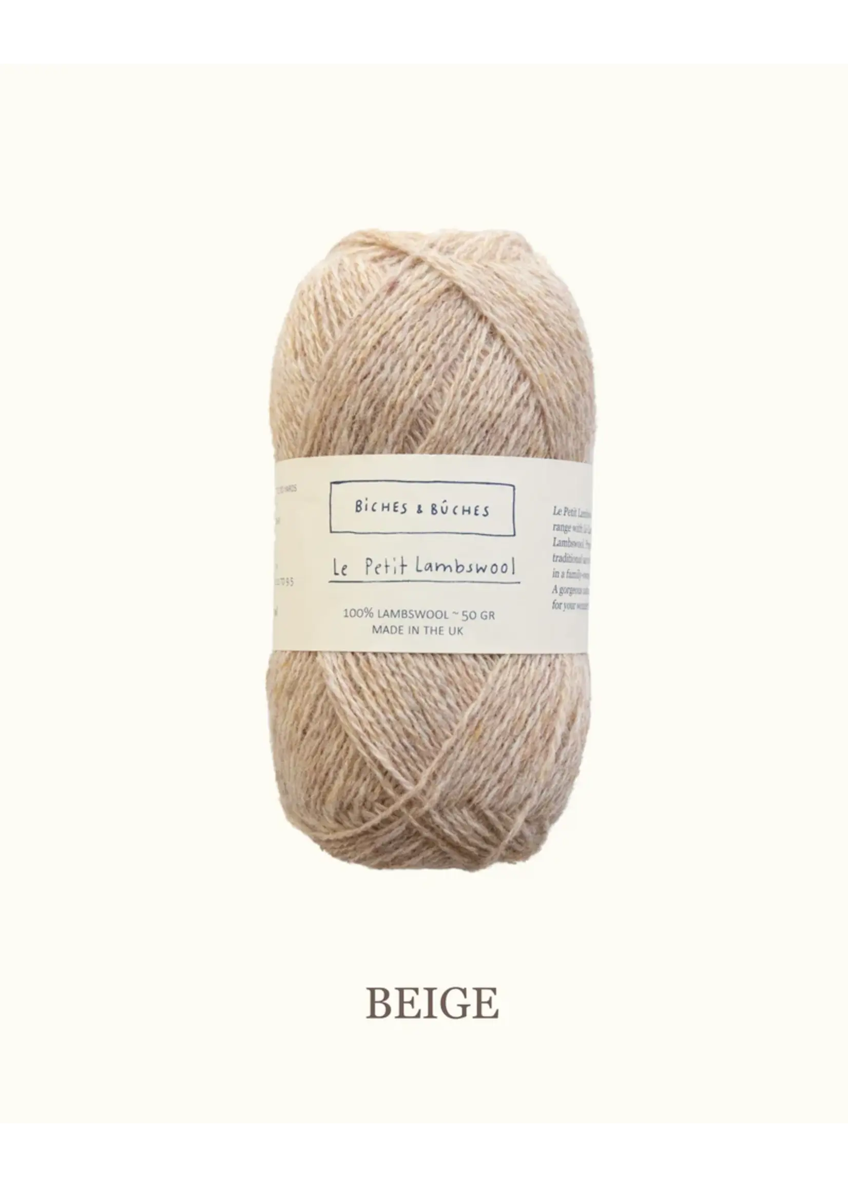 Biches et Bûches Le Petit Lambswool 50 gr Beige