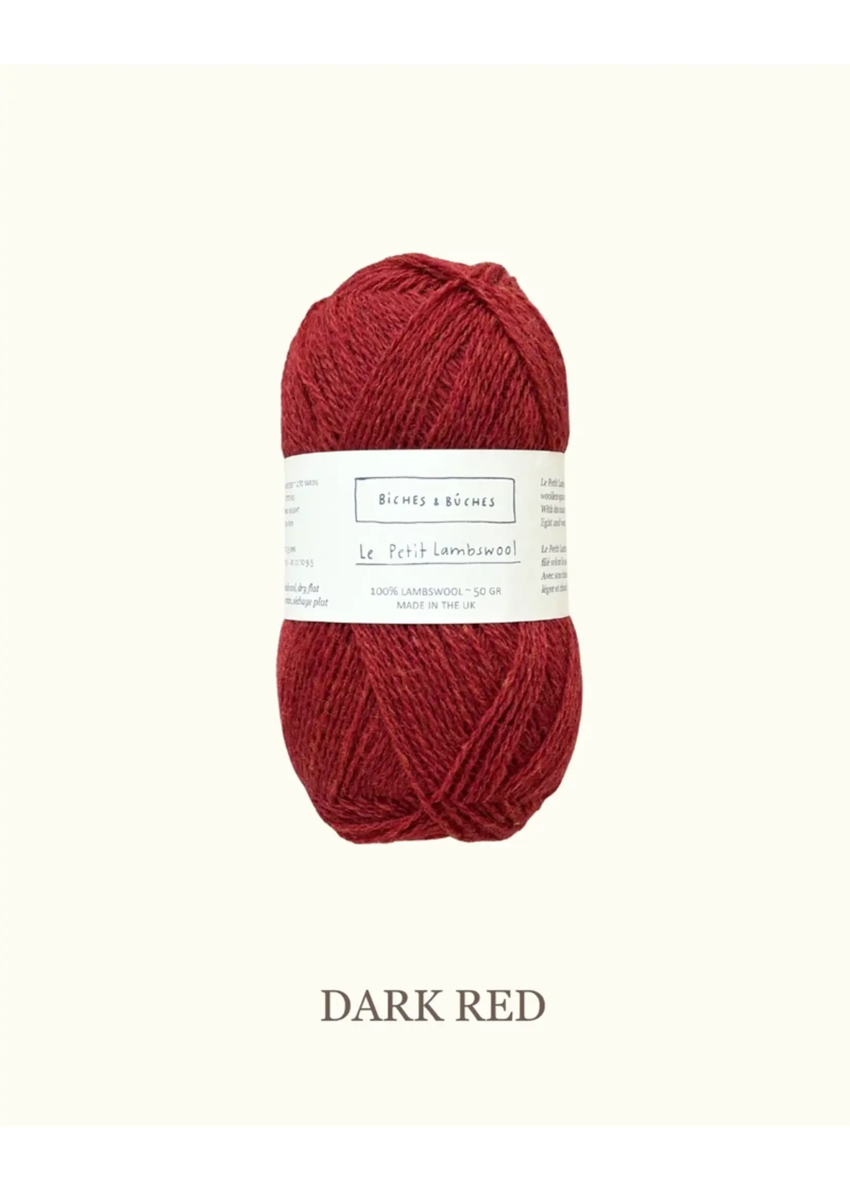 Biches et Bûches Le Petit Lambswool 50 gr Dark Red