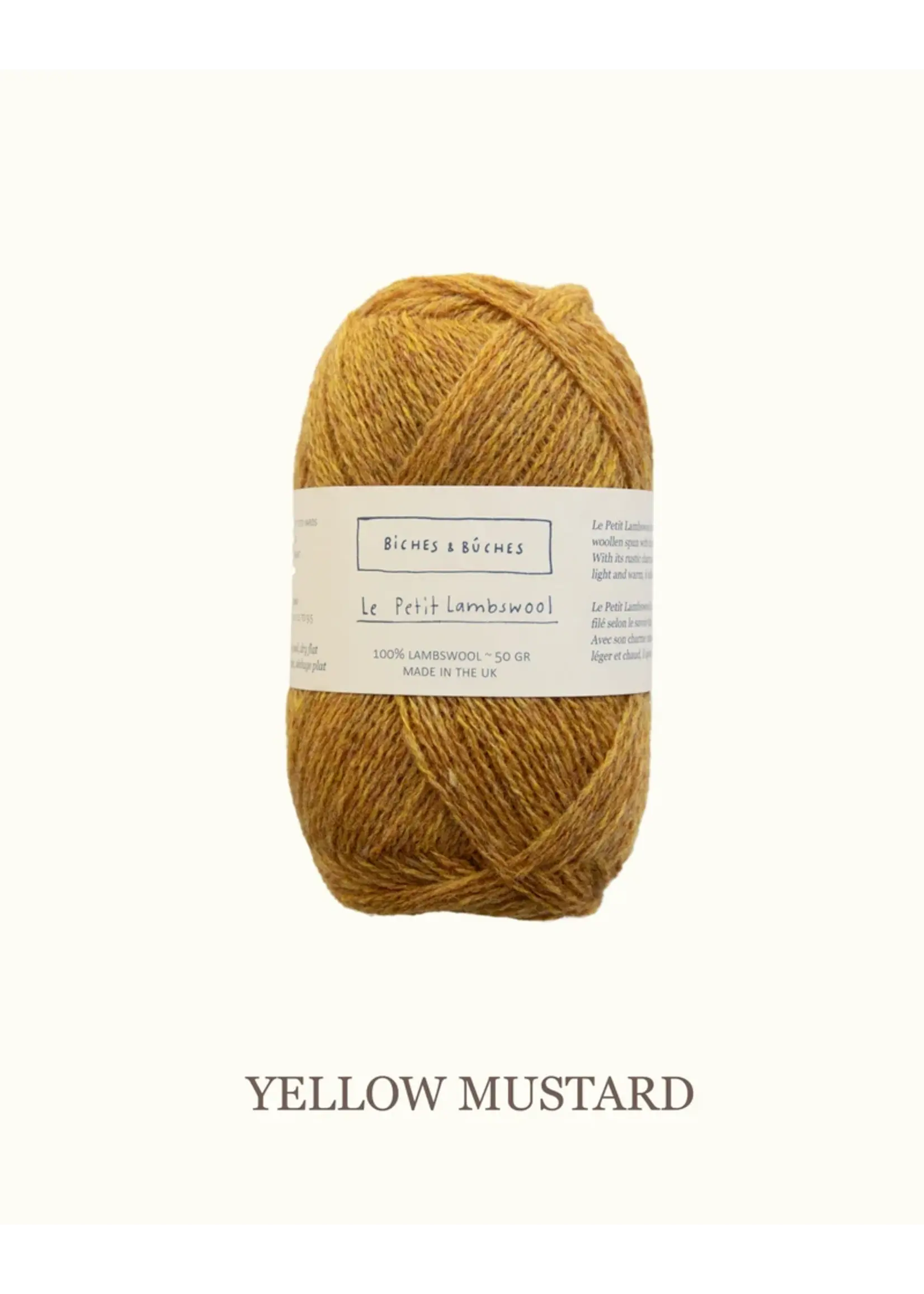Biches et Bûches Le Petit Lambswool 50 gr Yellow Mustard