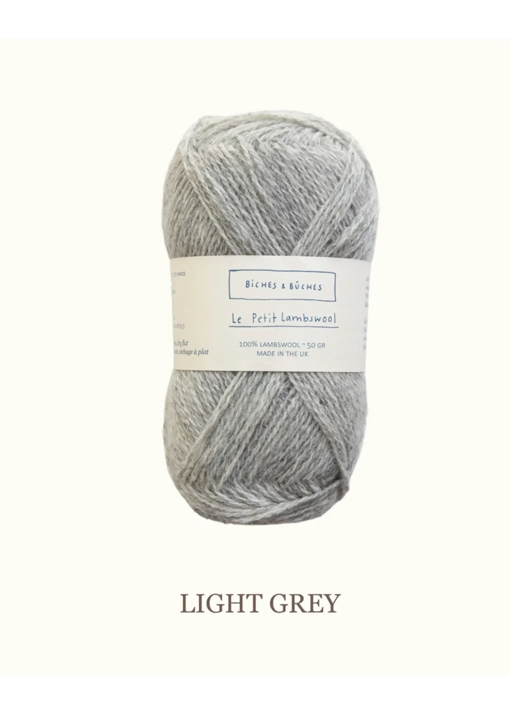 Biches et Bûches Le Petit Lambswool 50 gr Light Grey