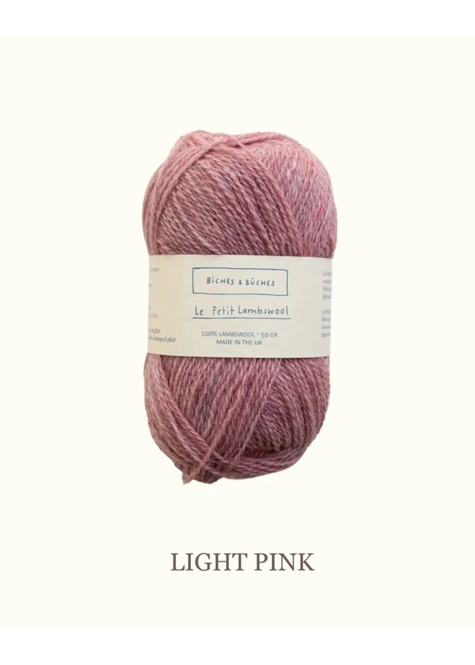 Biches et Bûches Le Petit Lambswool 50 gr  Light Pink