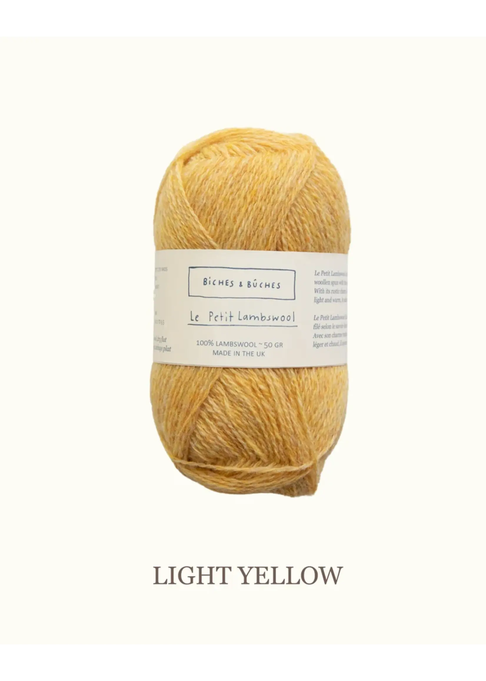 Biches et Bûches Le Petit Lambswool 50 gr Light Yellow