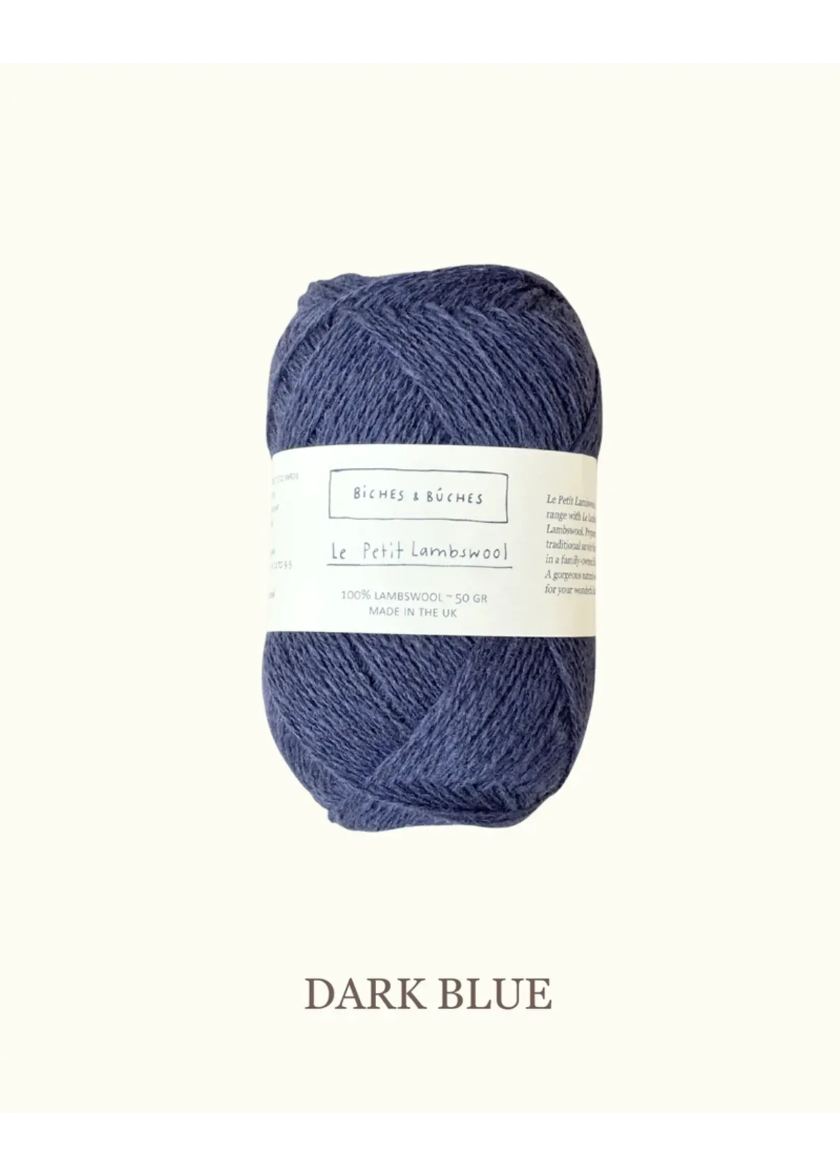 Biches et Bûches Le Petit Lambswool 50 gr Dark Blue