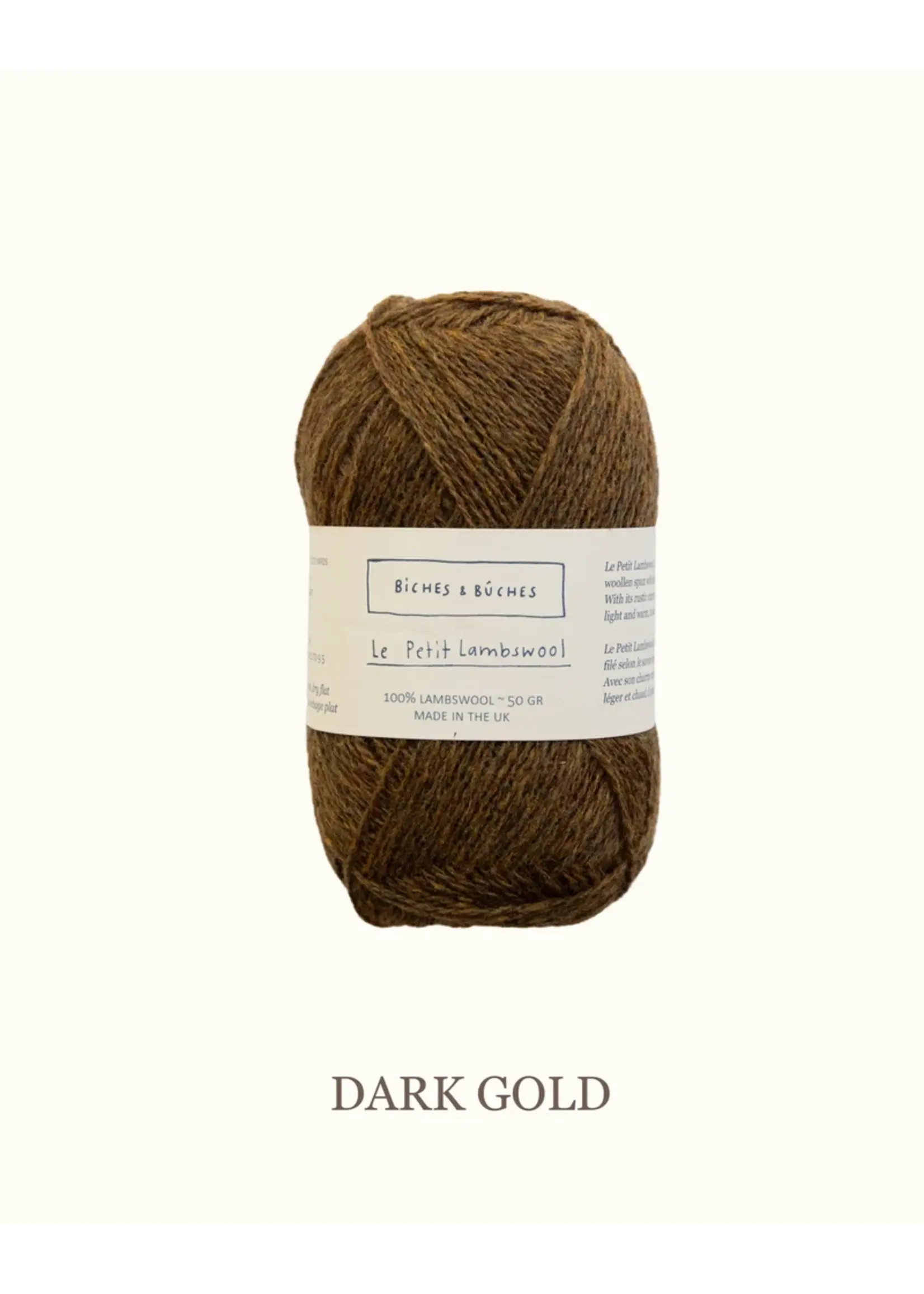 Biches et Bûches Le Petit Lambswool 50 gr Dark Gold