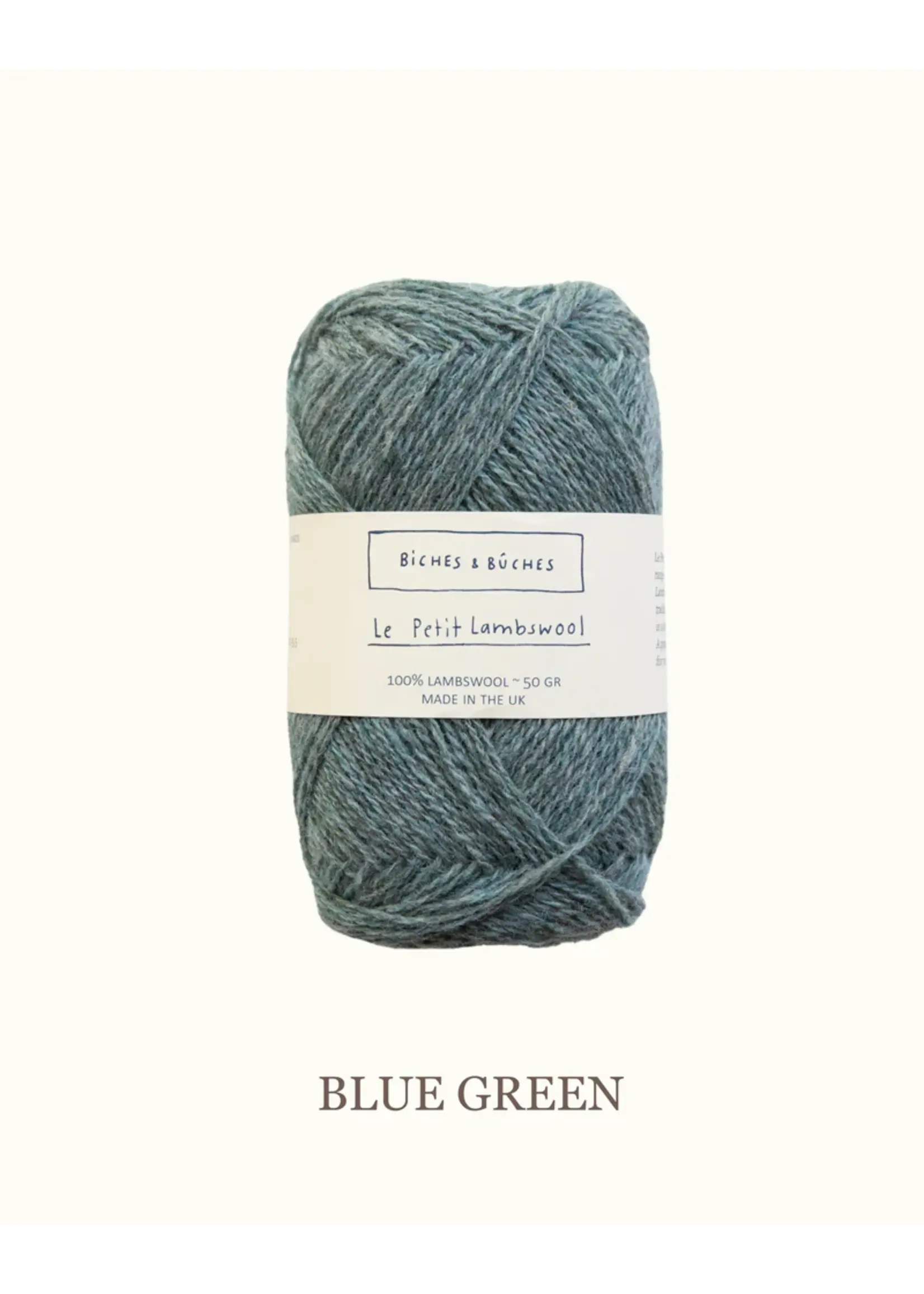 Biches et Bûches Le Petit Lambswool 50 gr  Blue Green