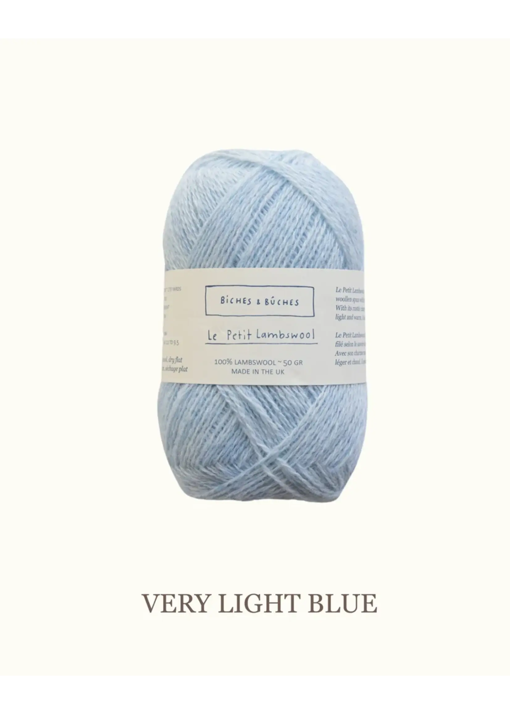 Biches et Bûches Le Petit Lambswool 50 gr   Very Light Blue