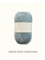 Biches et Bûches Le Petit Lambswool 50 gr  Green Pink Turqoise
