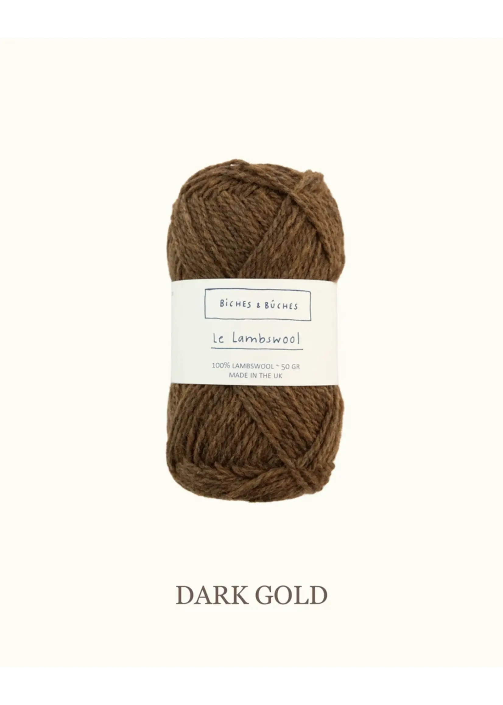 Biches et Bûches Le Lambswool 100 gr Dark Gold