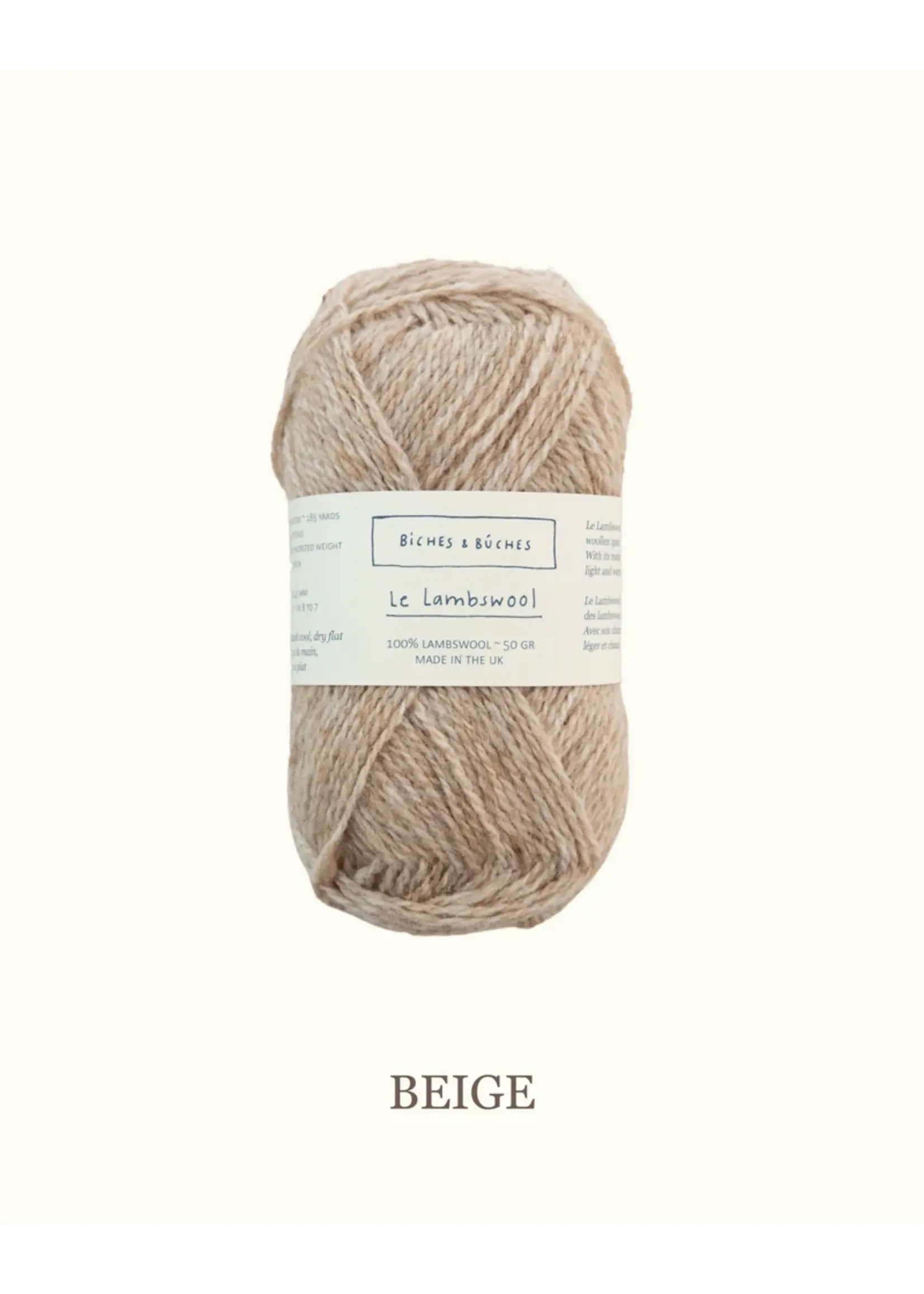 Biches et Bûches Le Lambswool 100 gr Beige