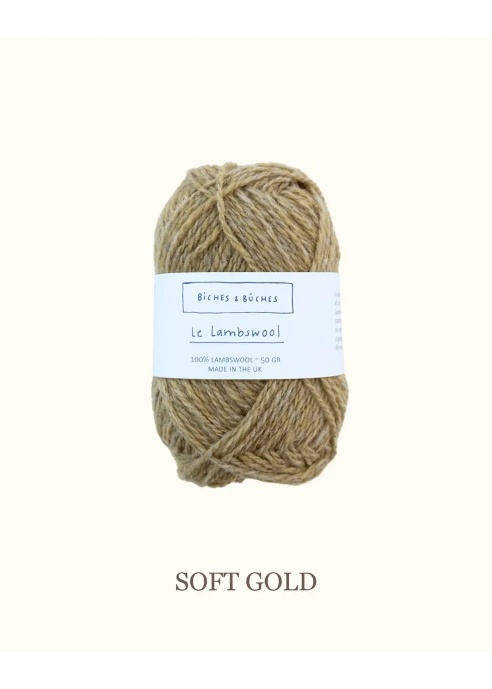 Biches et Bûches Le Lambswool 50 gr Soft Gold