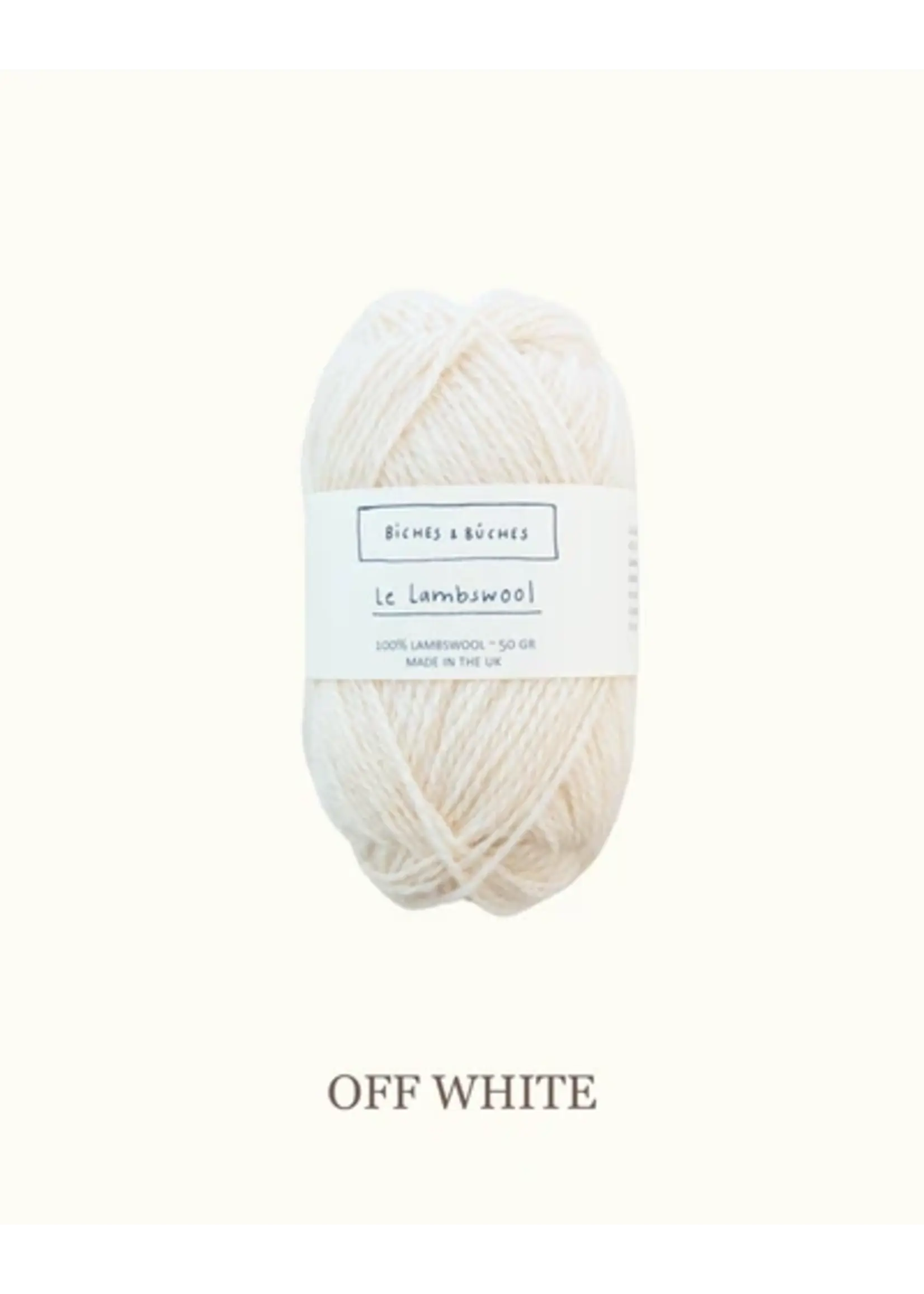 Biches et Bûches Le Lambswool 50 gr Off-White