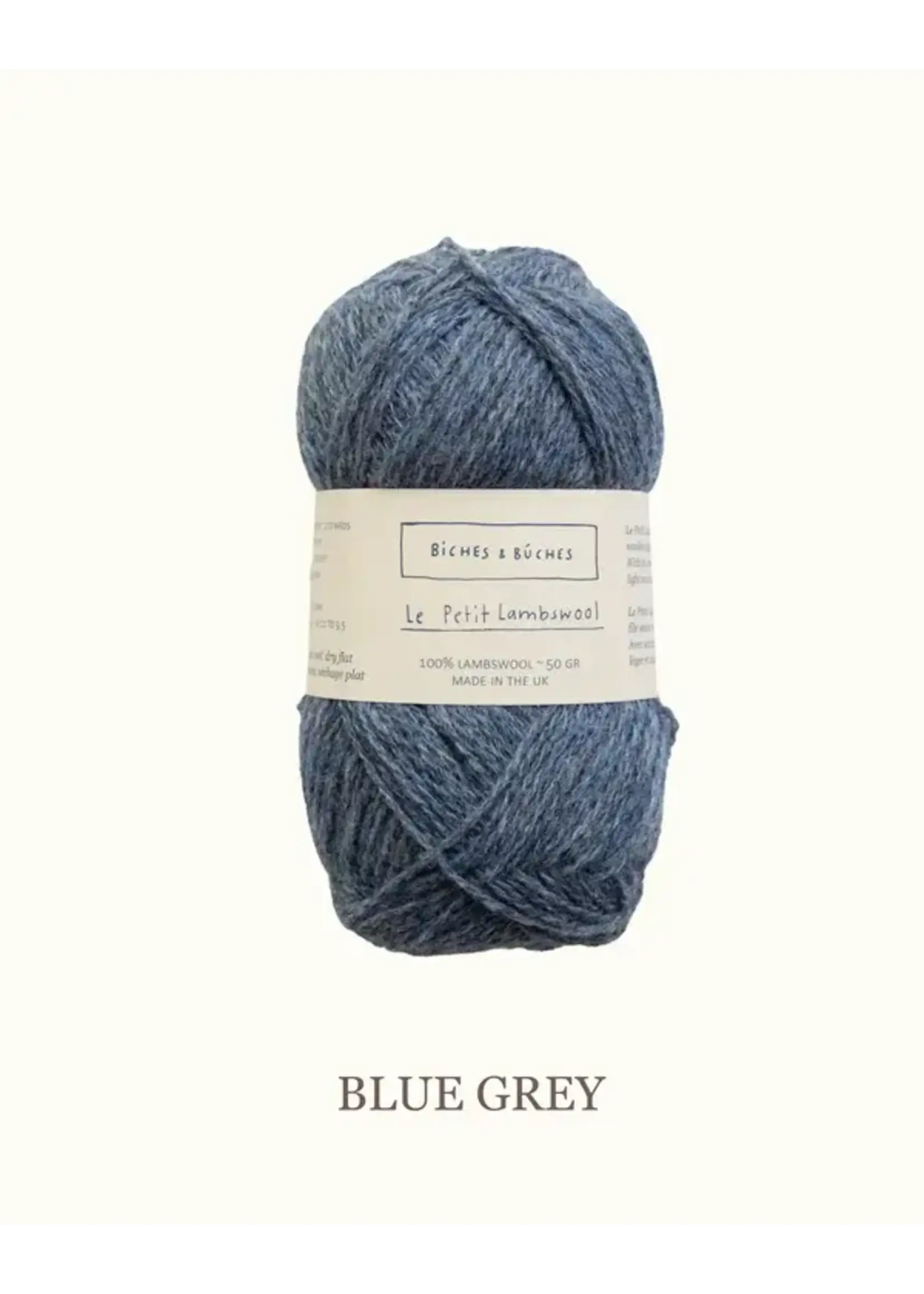 Biches et Bûches Le Petit Lambswool 50 gr  Blue Grey