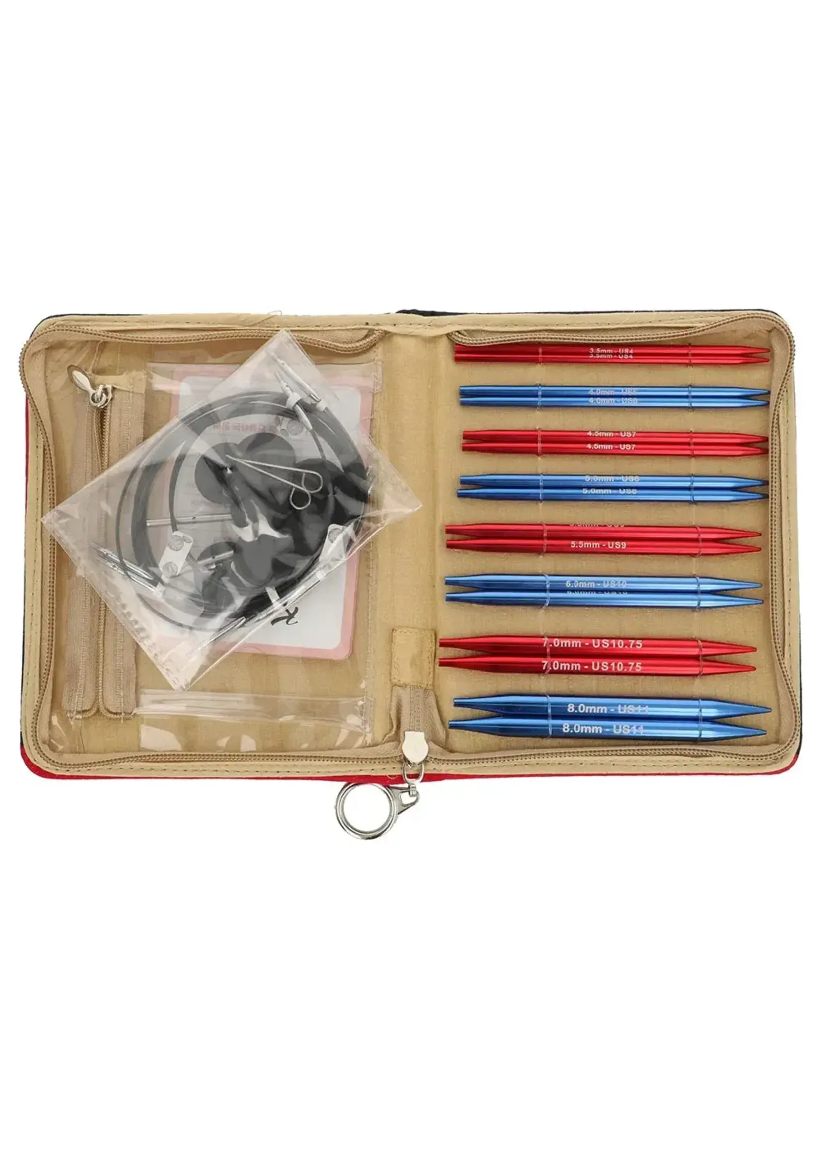 KnitPro KnitPro RED WAVE verwisselbare breipunten set 13 cm