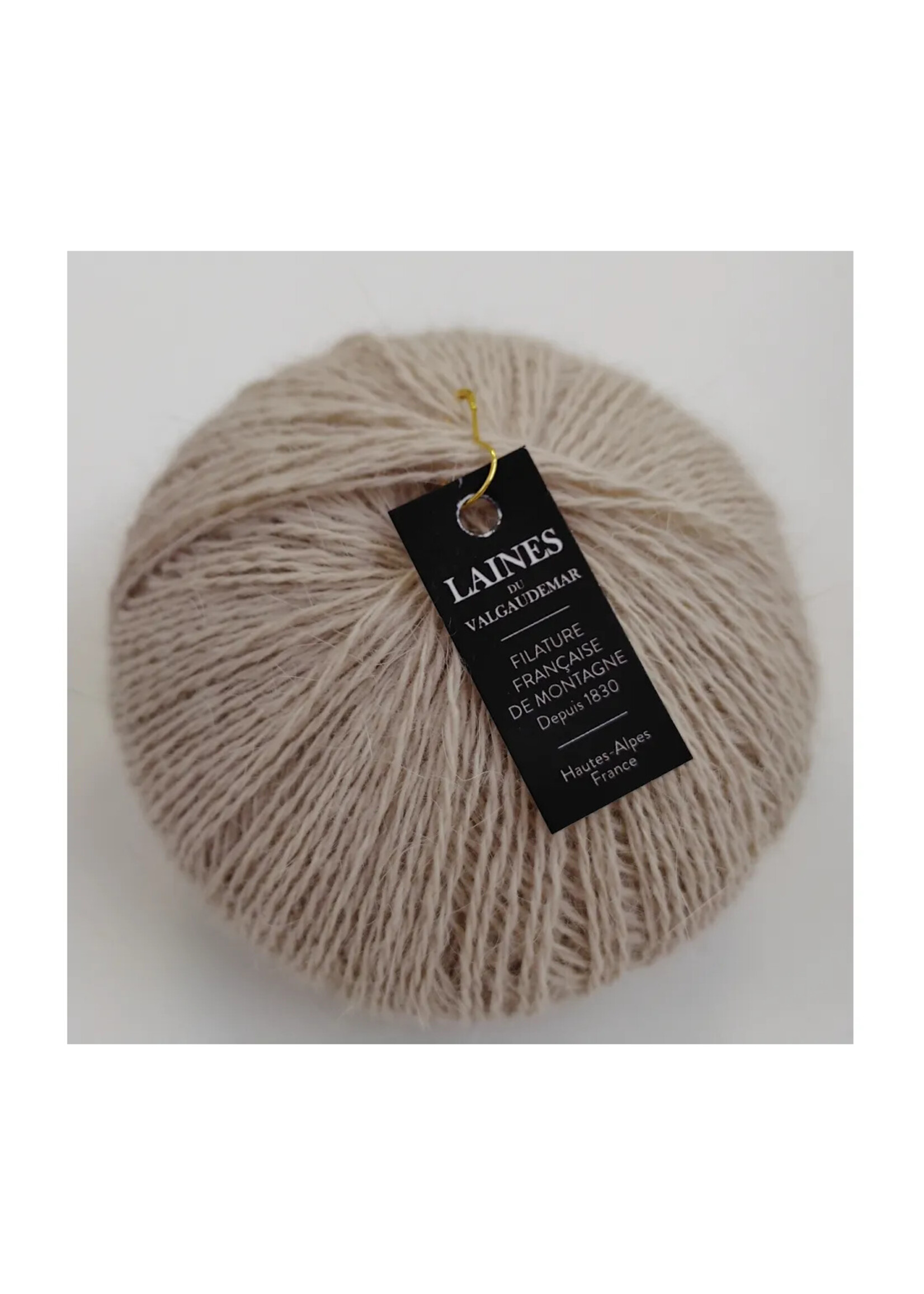 Laines du Valgaudemar Angora 100%  kleur:  Linnen   25 gr