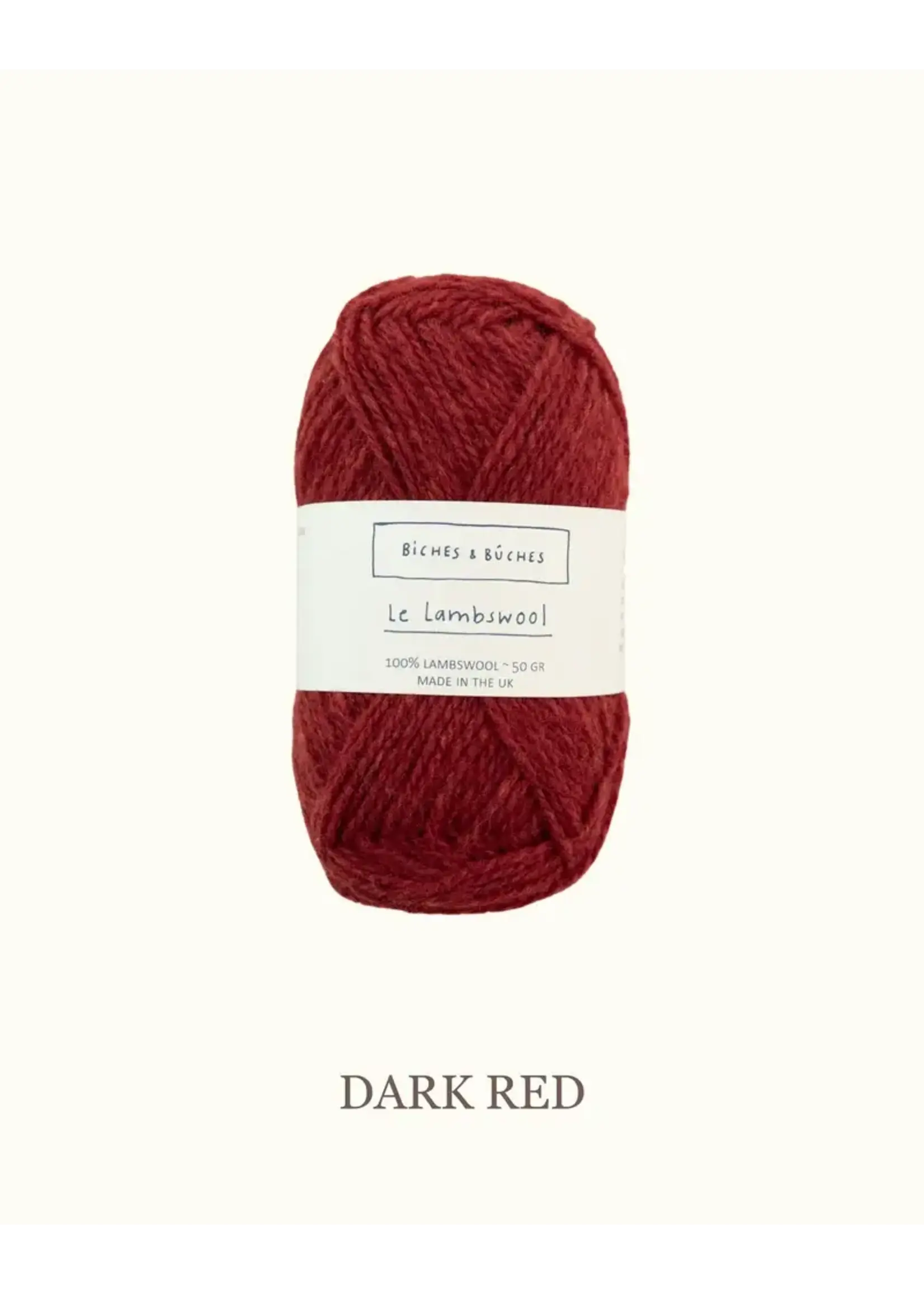 Biches et Bûches Le Lambswool 50 gr  Dark Red