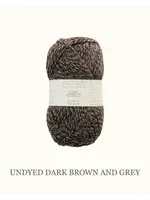 Biches et Bûches Le Gros Lambswool 100 gr Dark Brown and Grey  PROMO