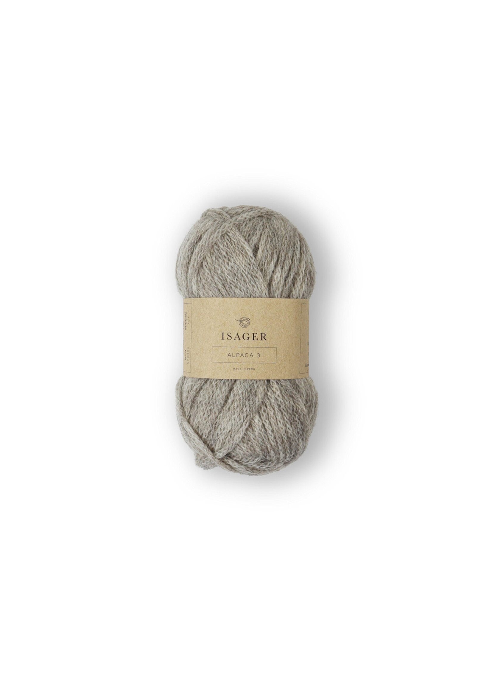 Isager Alpaca 3  Kleur: E2s   GRIJS  50 gr Isager