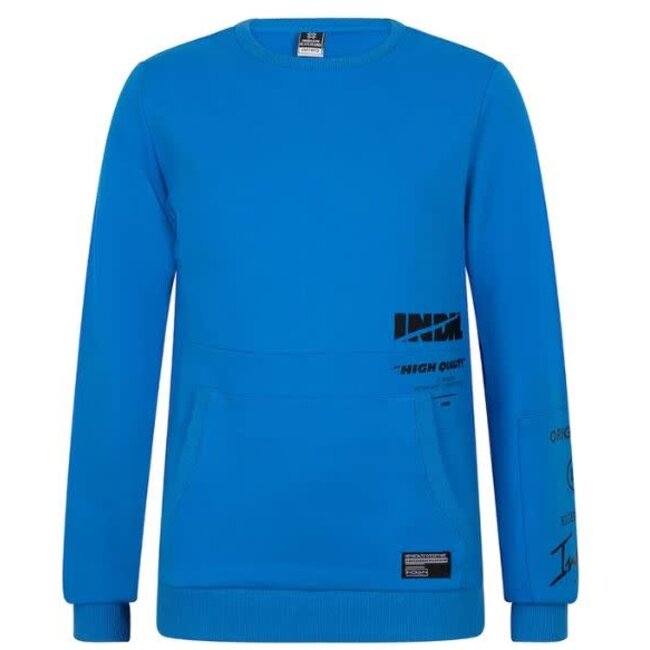 Indian Blue Jeans INDIAN BLUE JEANS IBBW22-4534 CREWNECK SWEATER BLUE