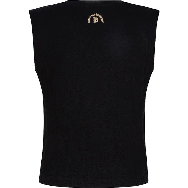 Indian Blue Jeans INDIAN BLUE JEANS IBGS23-3111-999 SINGLET BLACK