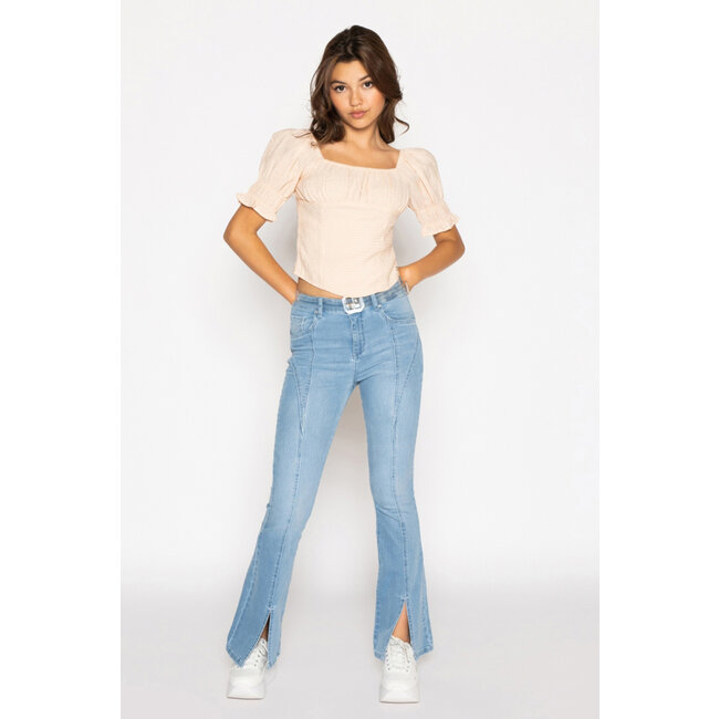 Frankie & Liberty FRANKIE & LIBERTY FL23112.10.6 HAILEY BLOUSE MULTI SOFT SAND