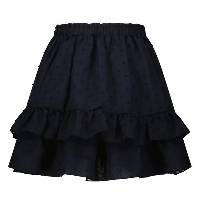 Le Chic LE CHIC C308-5733-190 TAMAR DOTTED MESH SKIRT BLUE NAVY