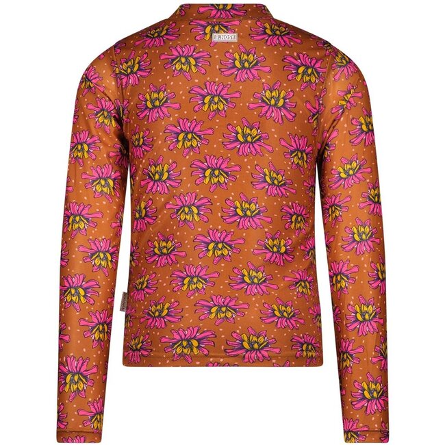 B.nosy B.NOSY Y308-5434-948 OISIN SHIRT FLOWER BROWN