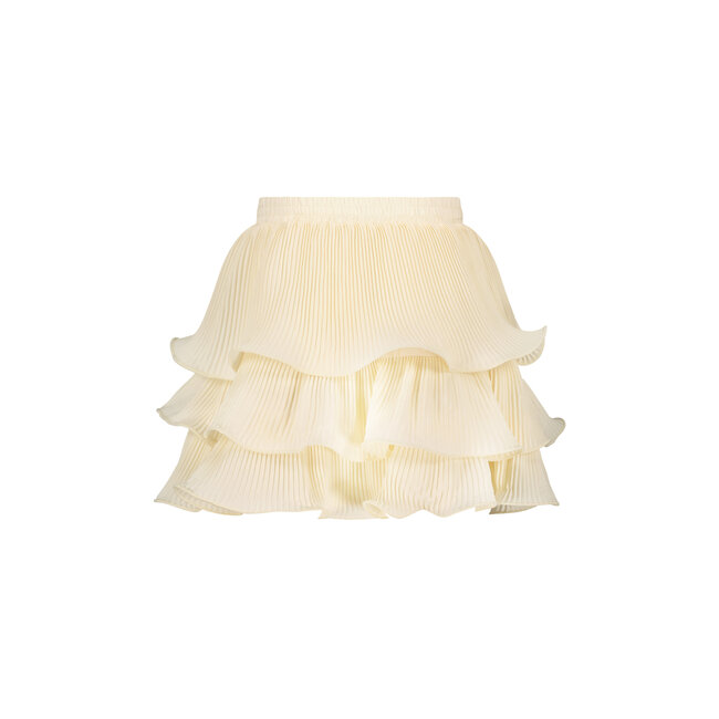 Le Chic LE CHIC C312-5730-008 TESRA PLISEE SKIRT IVORY