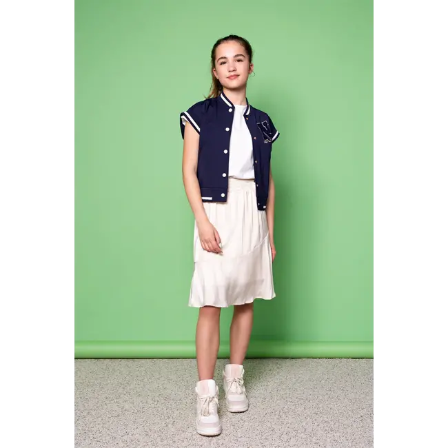 Nobell NOBELL Q312-3306-110 SLEEVELESS JACKET NAVY BLAZER